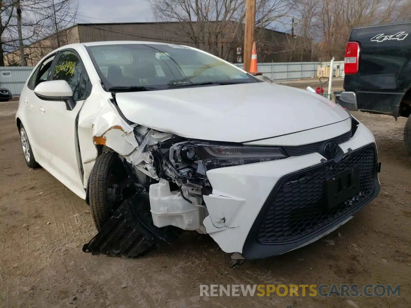 1 Photograph of a damaged car JTDEPRAE6LJ043045 TOYOTA COROLLA 2020