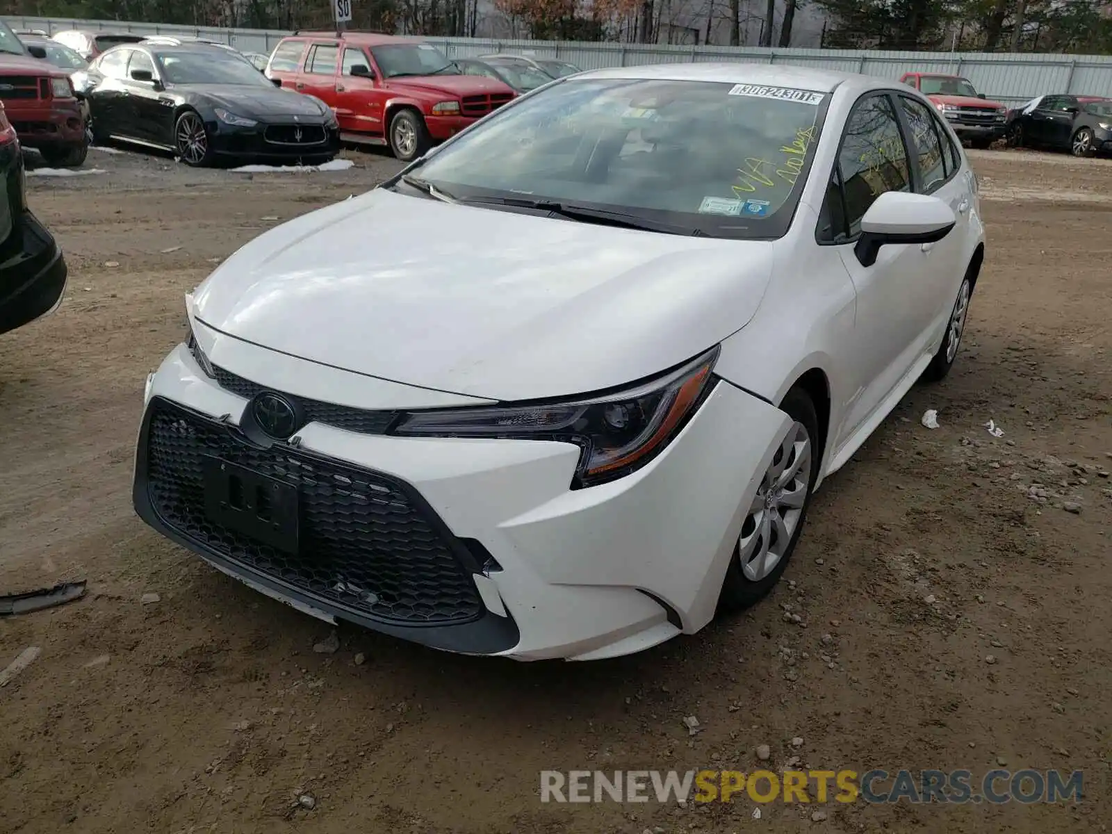 2 Photograph of a damaged car JTDEPRAE6LJ043045 TOYOTA COROLLA 2020