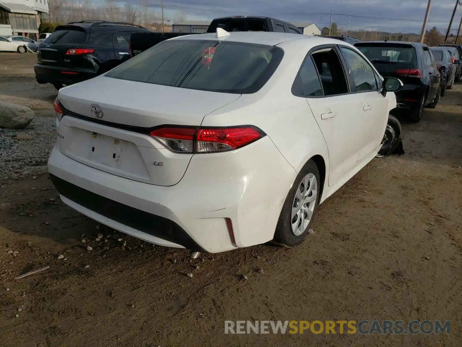 4 Photograph of a damaged car JTDEPRAE6LJ043045 TOYOTA COROLLA 2020