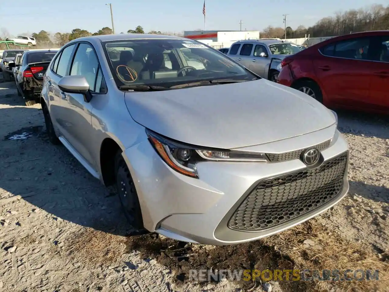 1 Photograph of a damaged car JTDEPRAE6LJ043420 TOYOTA COROLLA 2020