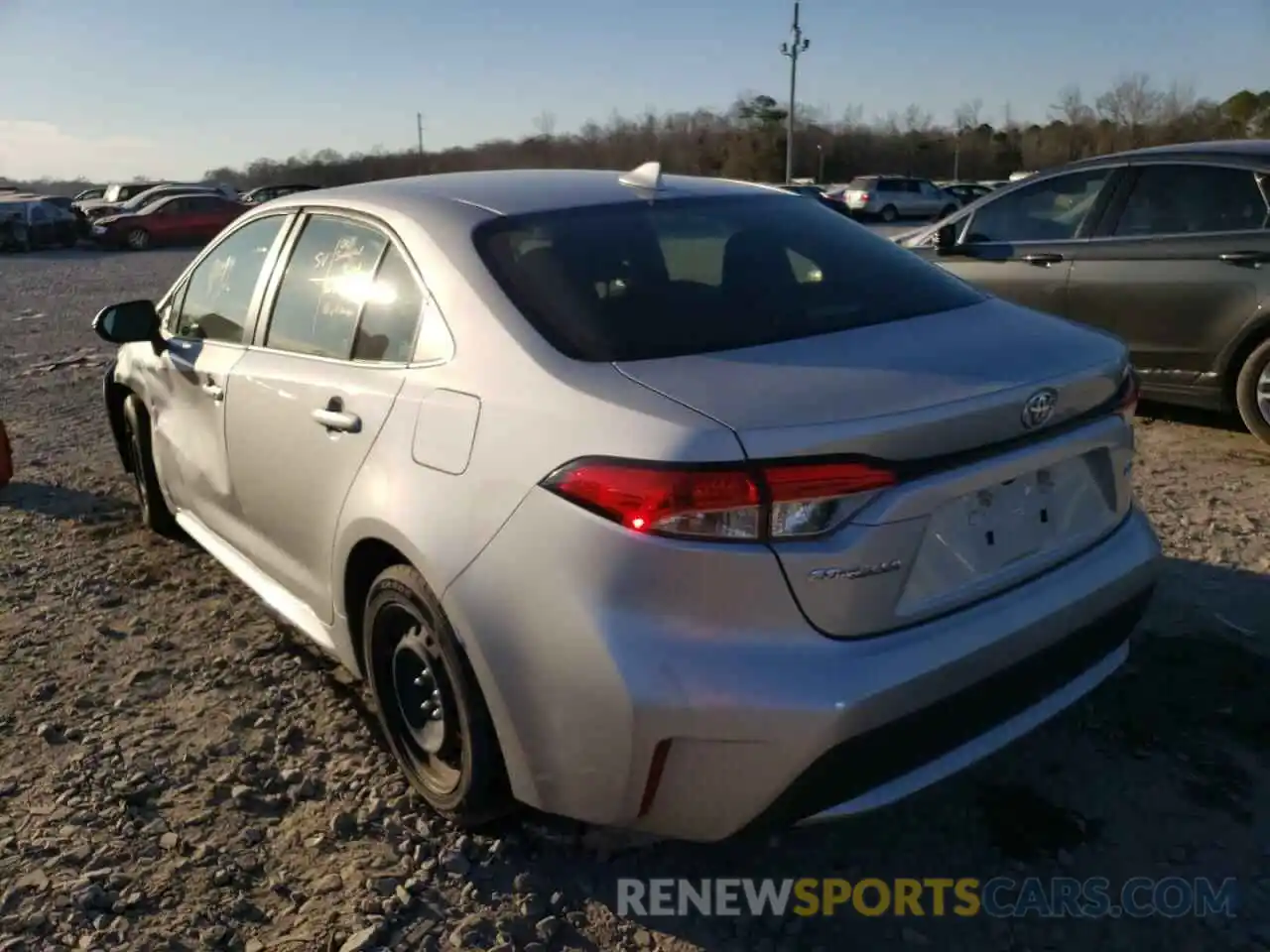 3 Photograph of a damaged car JTDEPRAE6LJ043420 TOYOTA COROLLA 2020