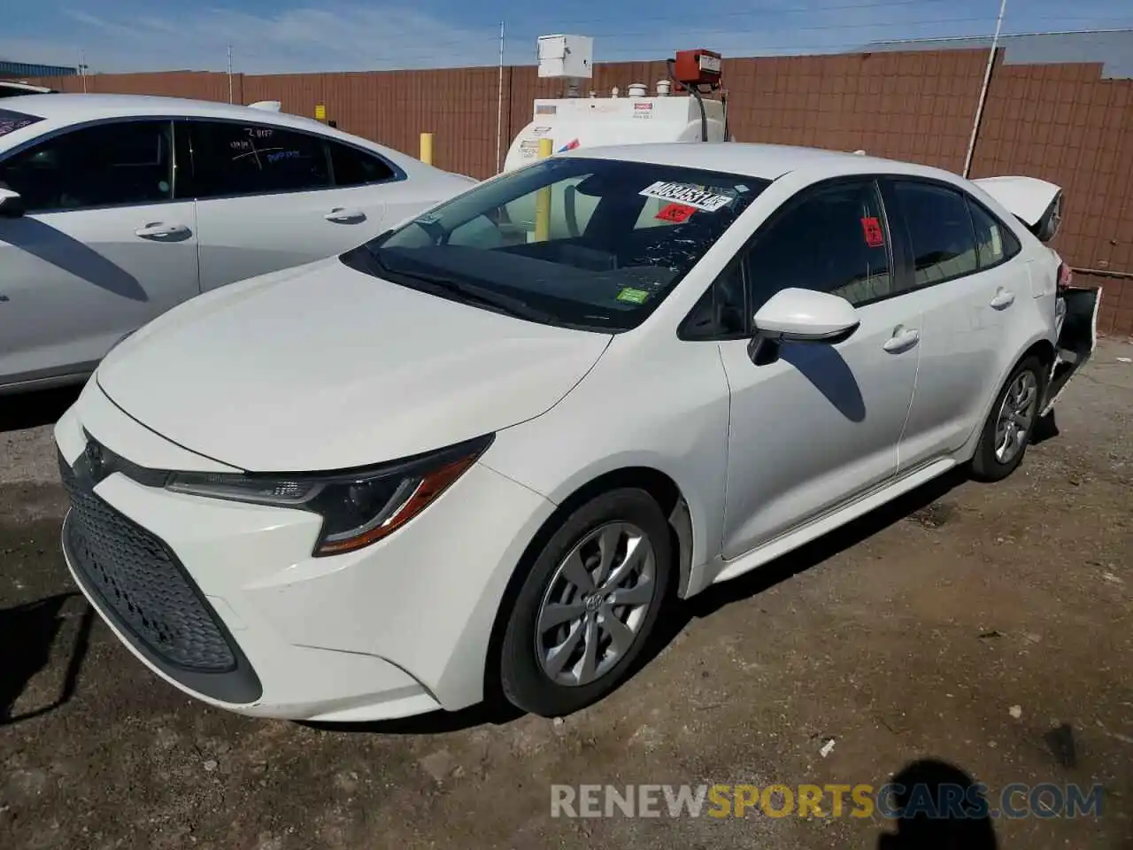 1 Photograph of a damaged car JTDEPRAE6LJ043899 TOYOTA COROLLA 2020