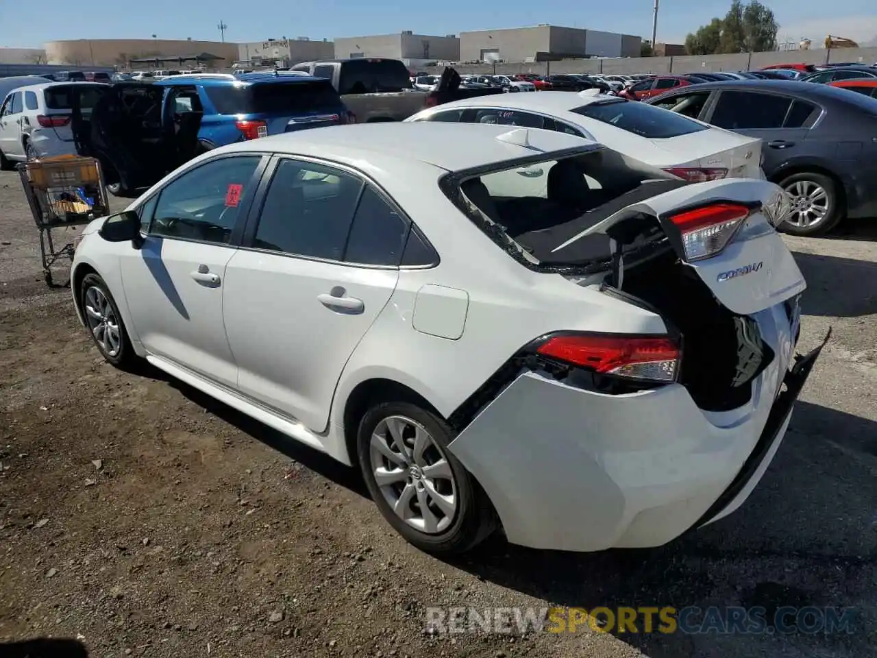 2 Photograph of a damaged car JTDEPRAE6LJ043899 TOYOTA COROLLA 2020