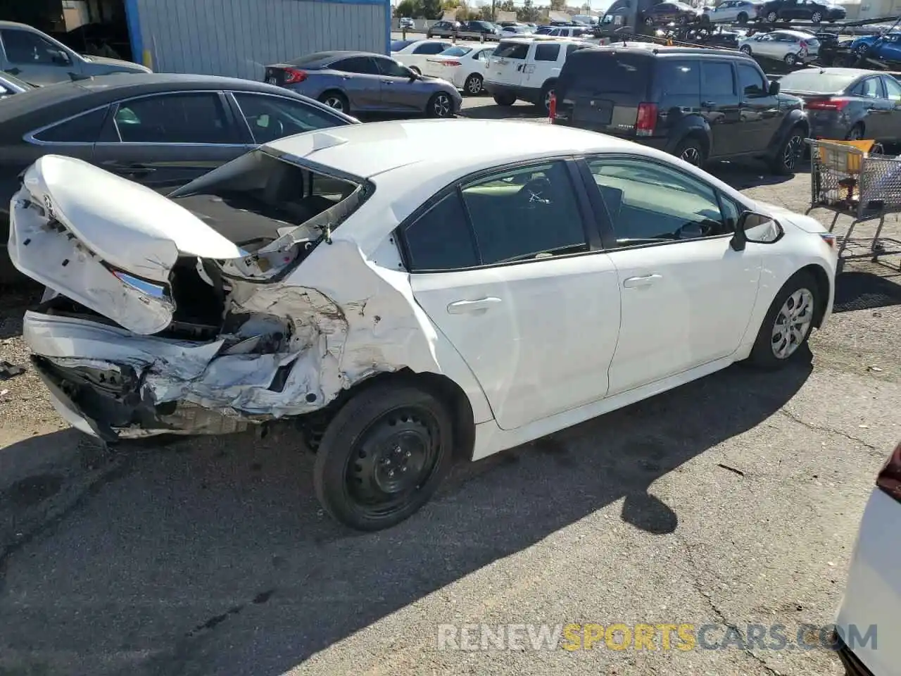 3 Photograph of a damaged car JTDEPRAE6LJ043899 TOYOTA COROLLA 2020