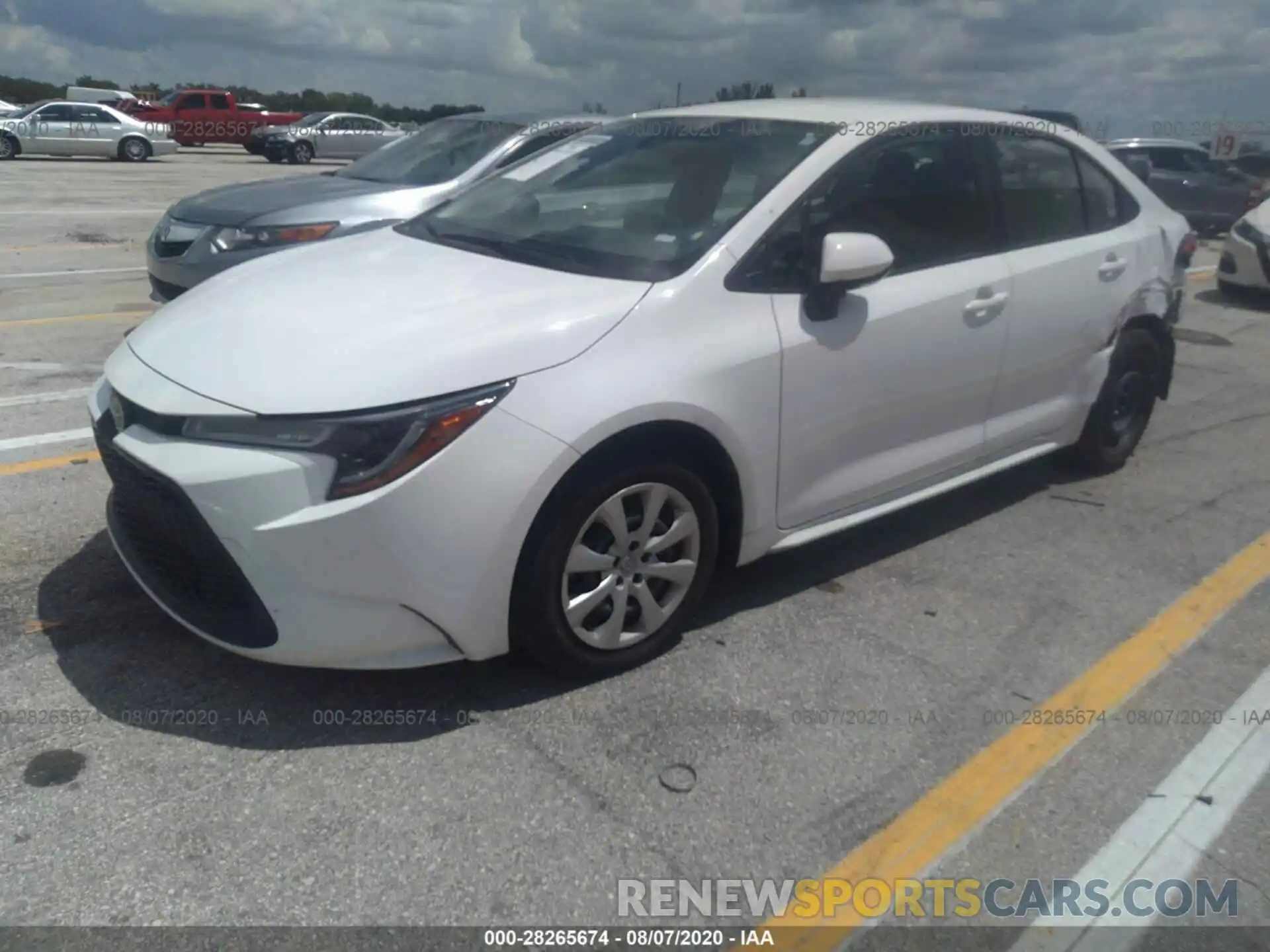 2 Photograph of a damaged car JTDEPRAE6LJ043921 TOYOTA COROLLA 2020