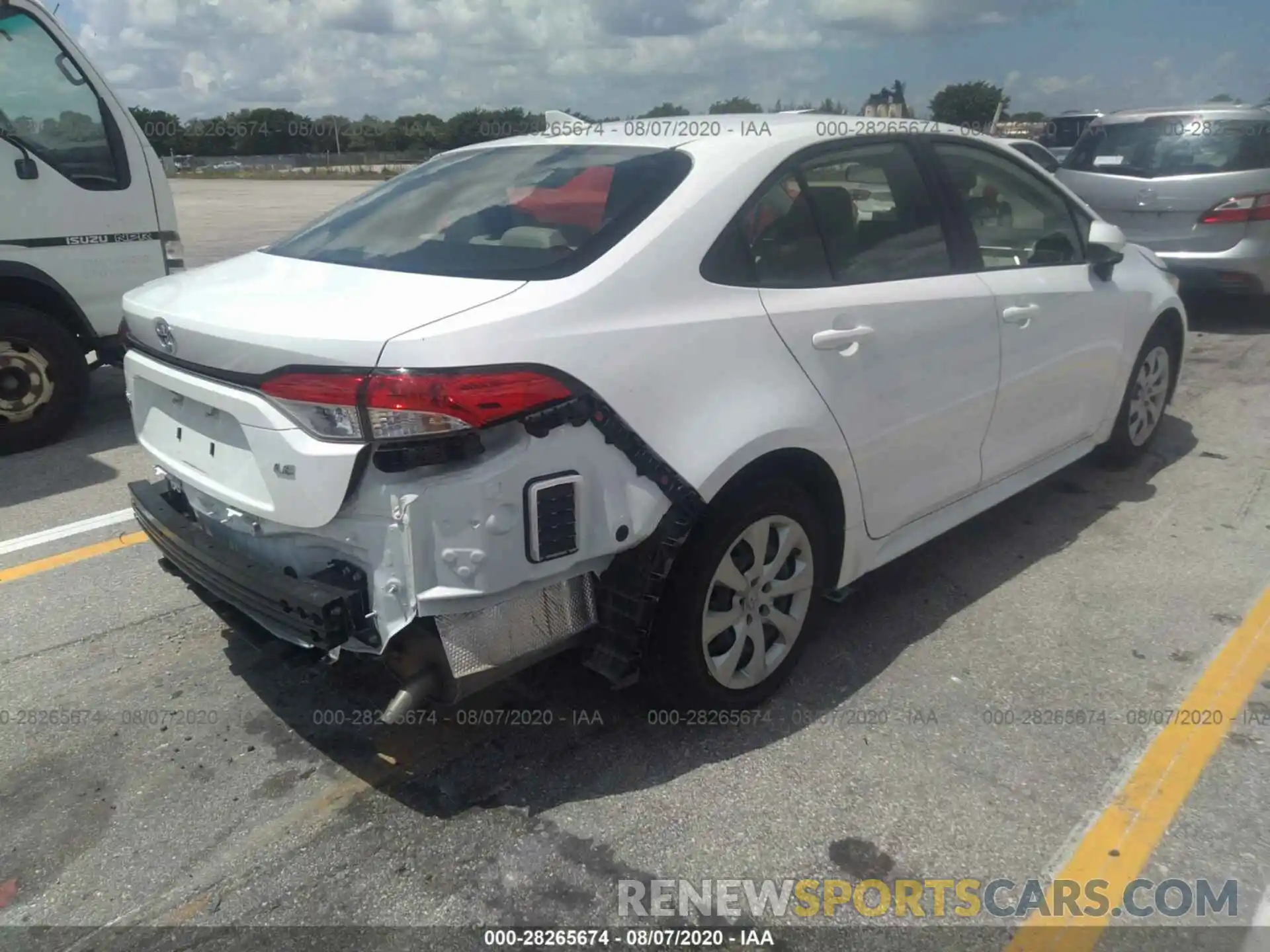 4 Photograph of a damaged car JTDEPRAE6LJ043921 TOYOTA COROLLA 2020