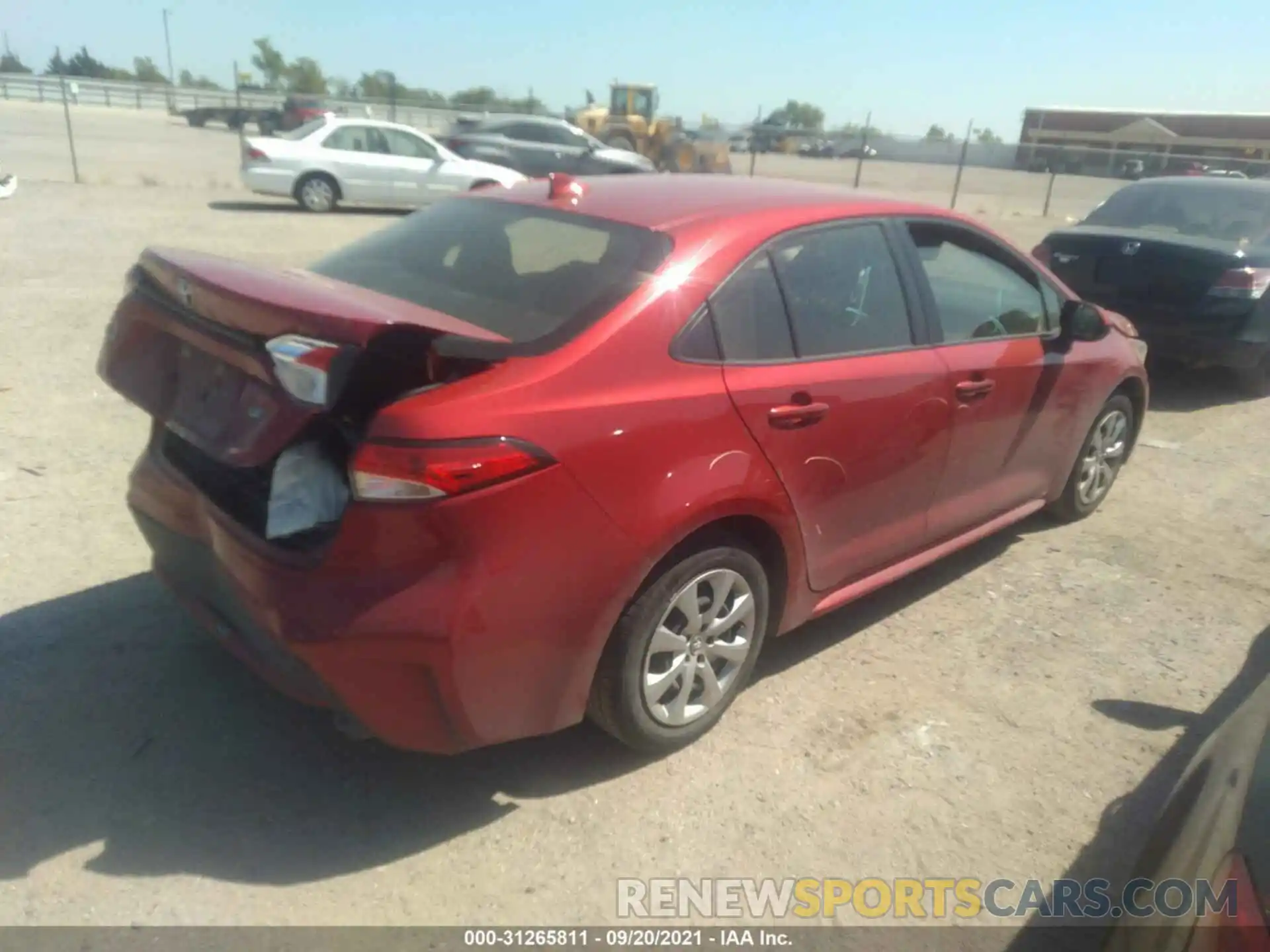 4 Photograph of a damaged car JTDEPRAE6LJ044051 TOYOTA COROLLA 2020