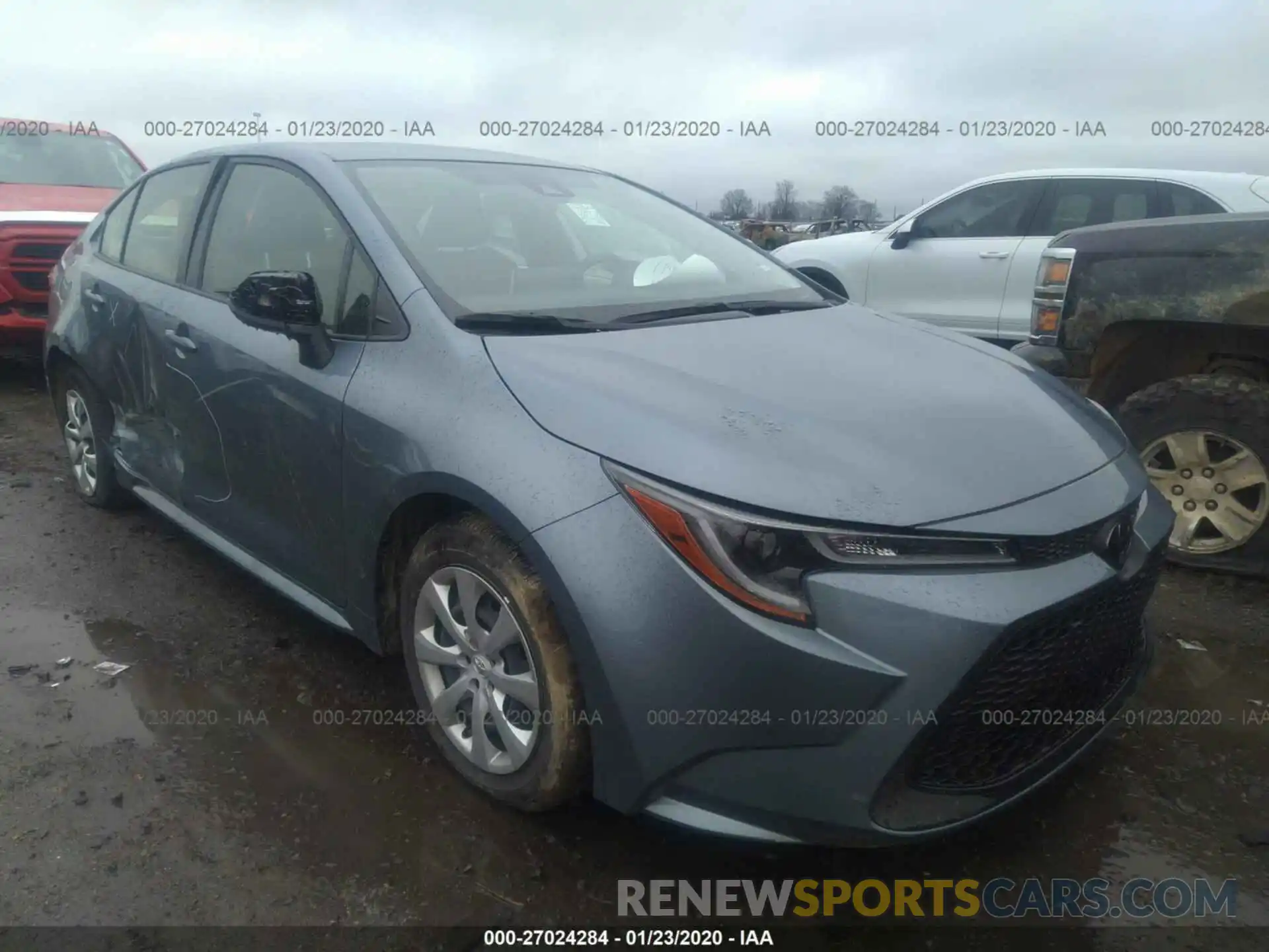 1 Photograph of a damaged car JTDEPRAE6LJ044325 TOYOTA COROLLA 2020