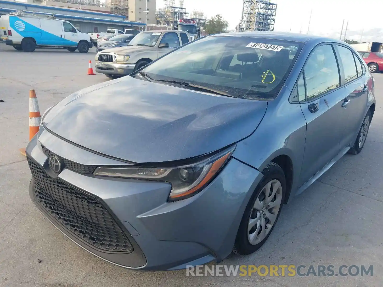 2 Photograph of a damaged car JTDEPRAE6LJ044342 TOYOTA COROLLA 2020