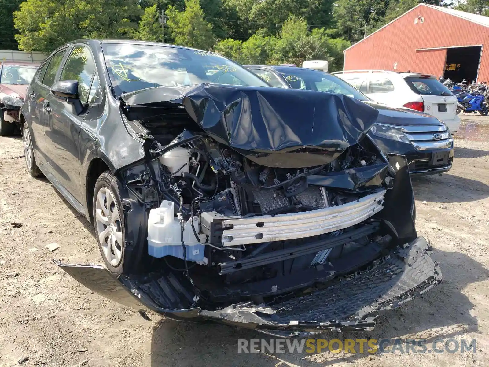 1 Photograph of a damaged car JTDEPRAE6LJ044468 TOYOTA COROLLA 2020