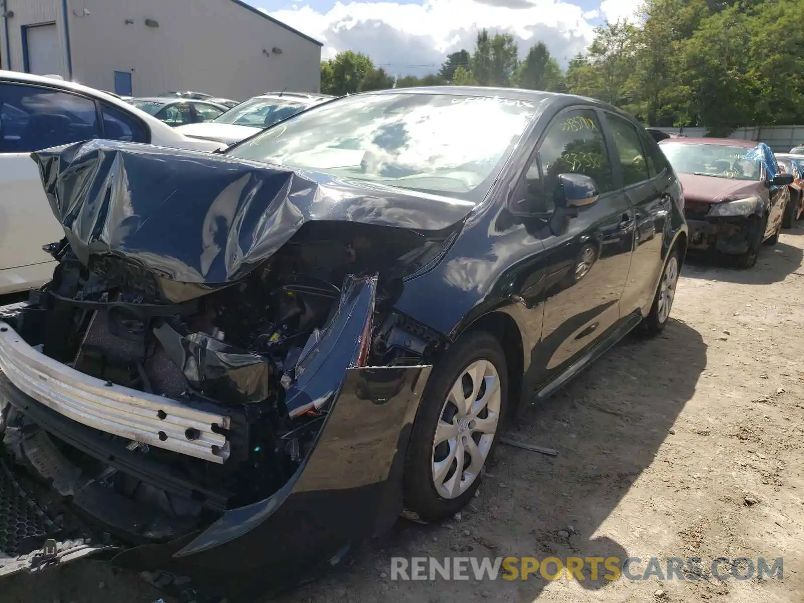 2 Photograph of a damaged car JTDEPRAE6LJ044468 TOYOTA COROLLA 2020