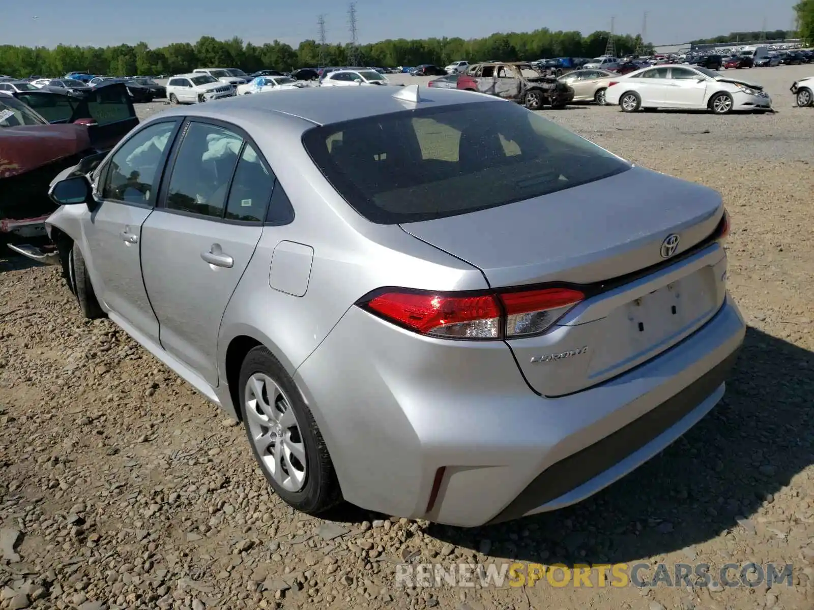 3 Photograph of a damaged car JTDEPRAE6LJ044471 TOYOTA COROLLA 2020