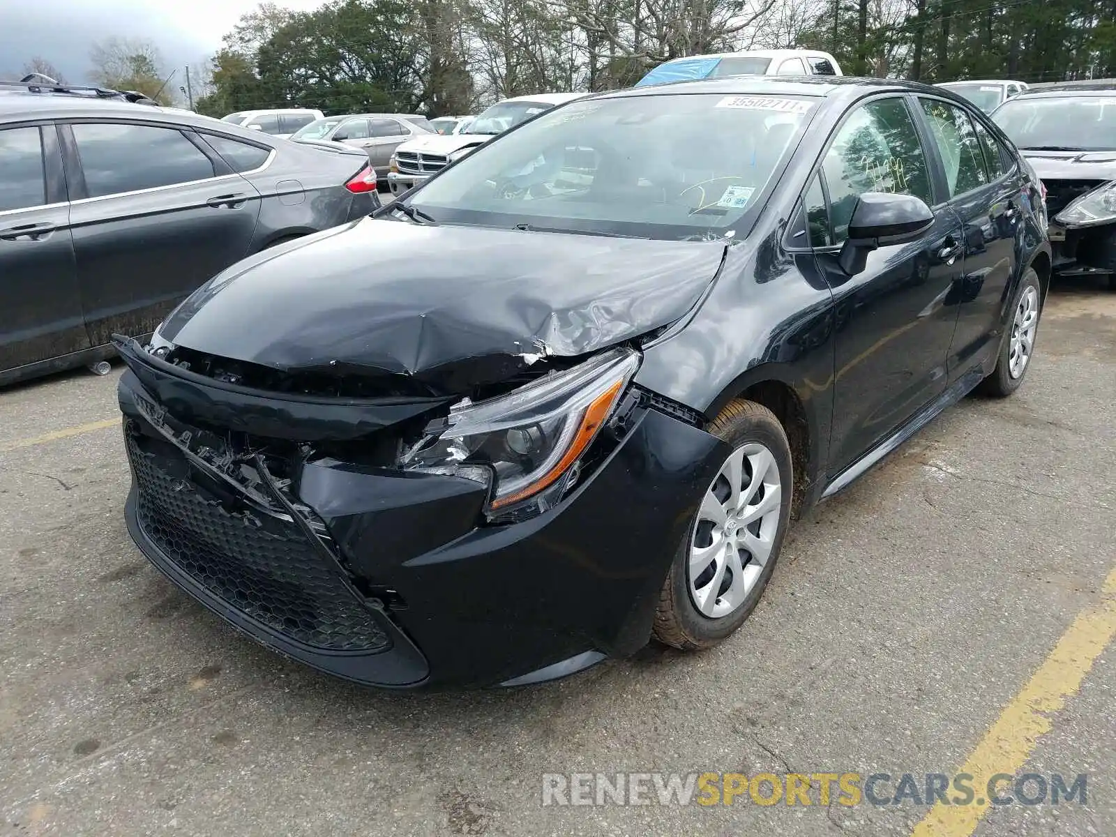 2 Photograph of a damaged car JTDEPRAE6LJ044597 TOYOTA COROLLA 2020