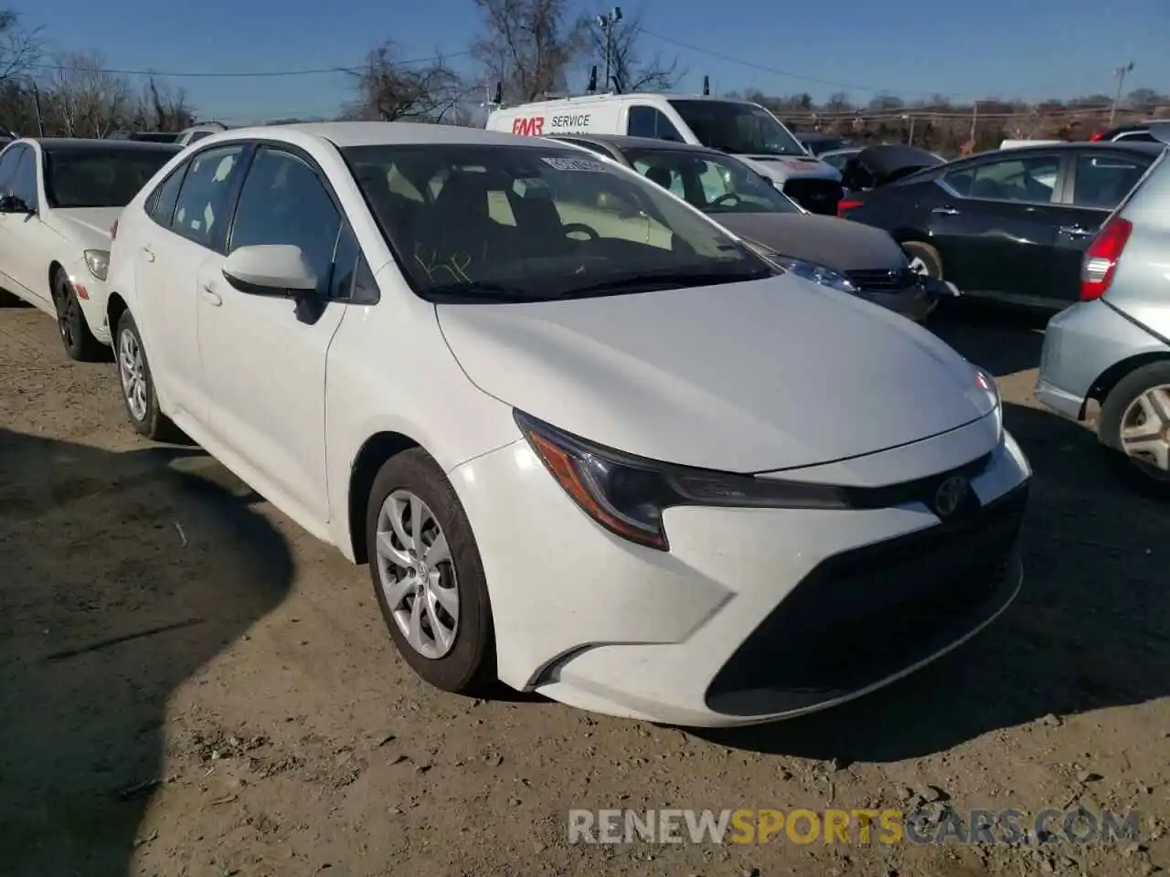 1 Photograph of a damaged car JTDEPRAE6LJ044759 TOYOTA COROLLA 2020