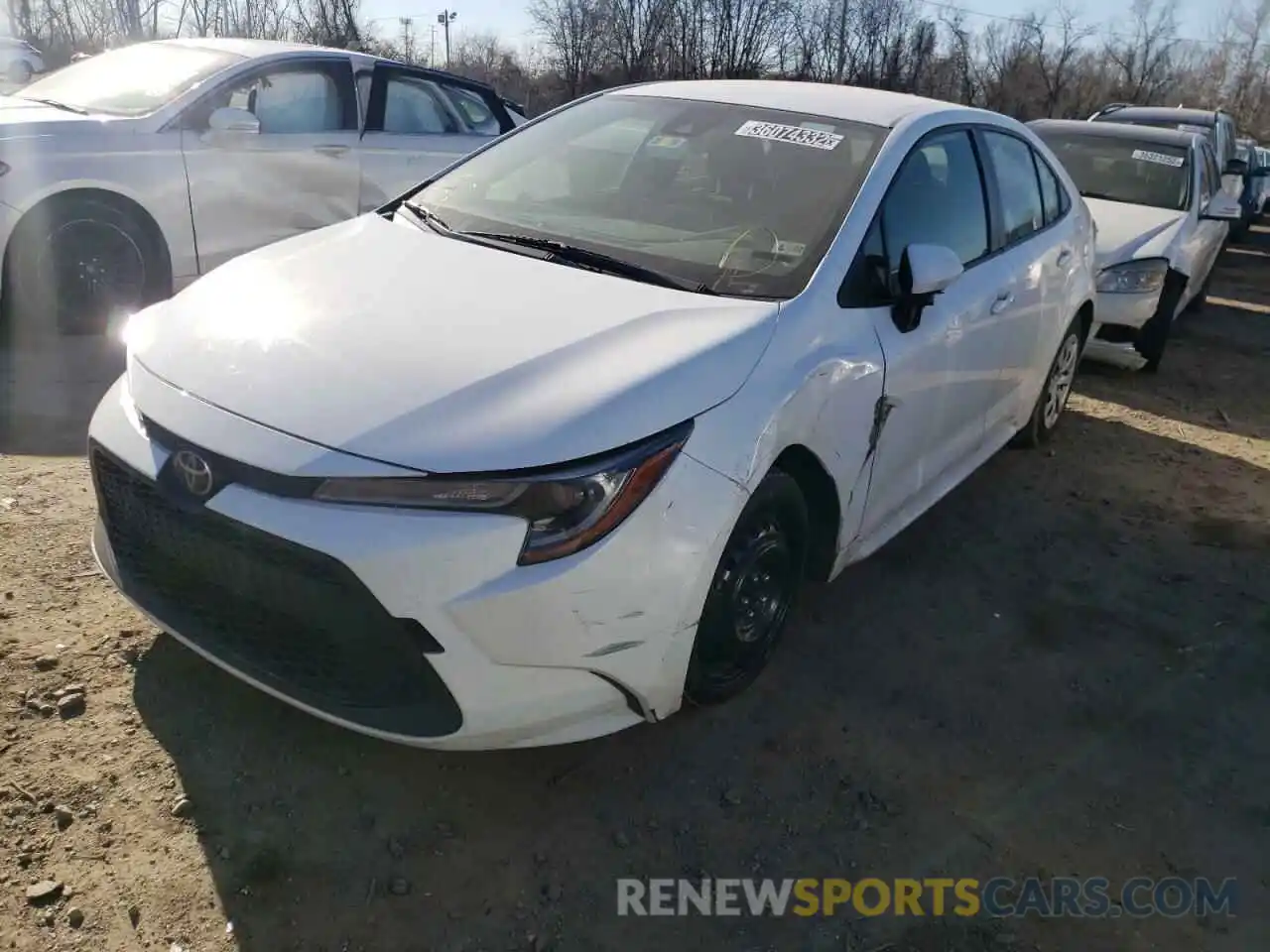 2 Photograph of a damaged car JTDEPRAE6LJ044759 TOYOTA COROLLA 2020