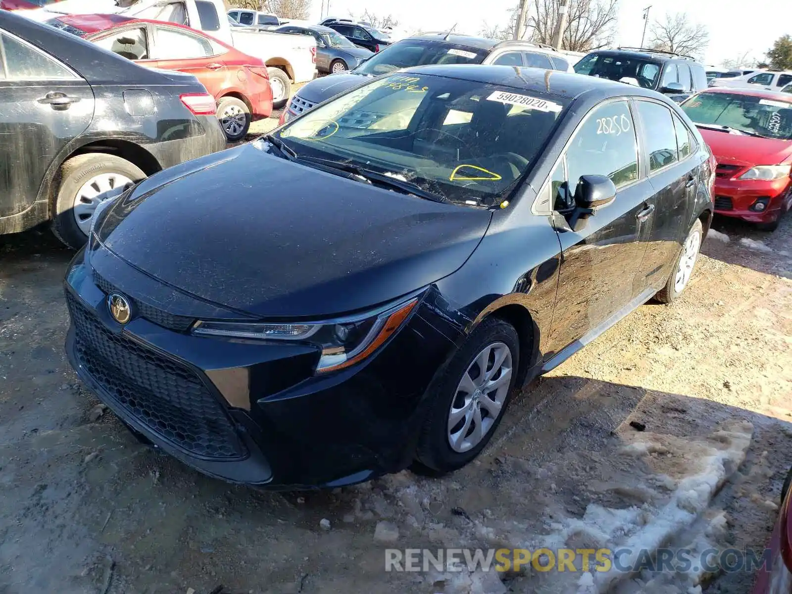 2 Photograph of a damaged car JTDEPRAE6LJ044843 TOYOTA COROLLA 2020