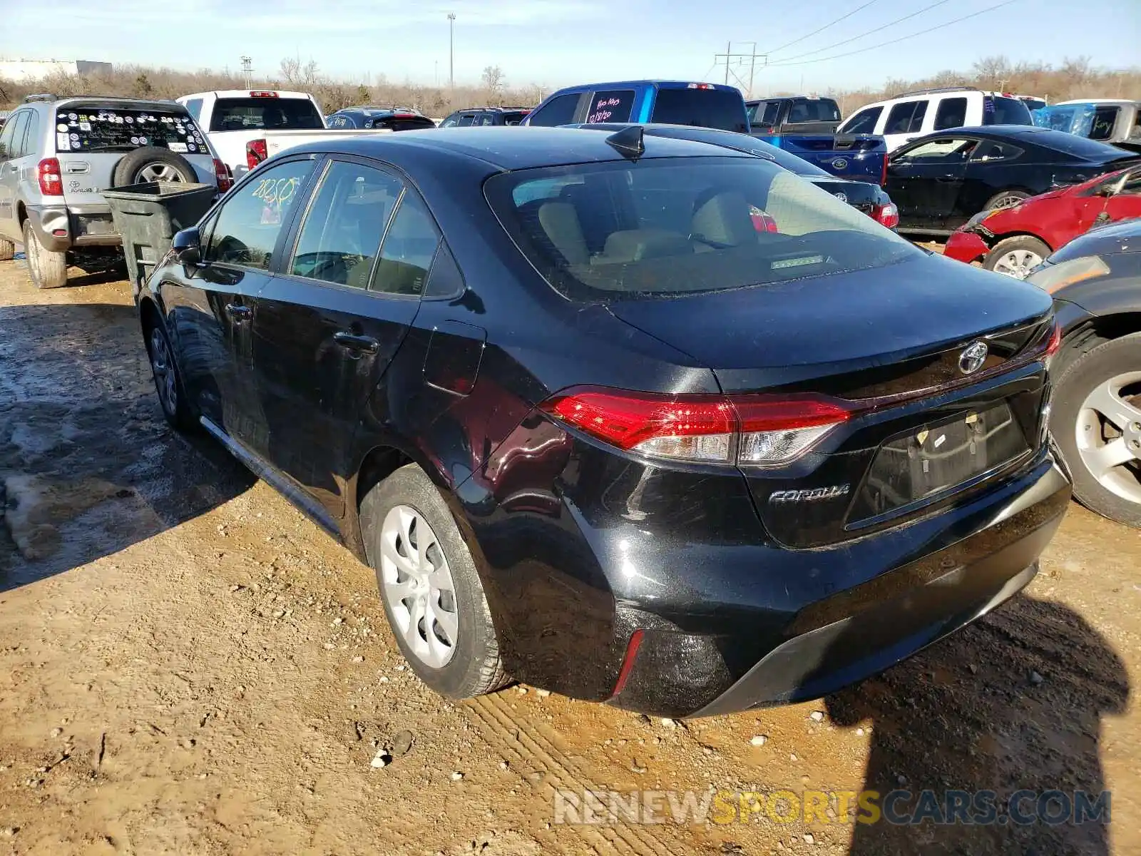 3 Photograph of a damaged car JTDEPRAE6LJ044843 TOYOTA COROLLA 2020