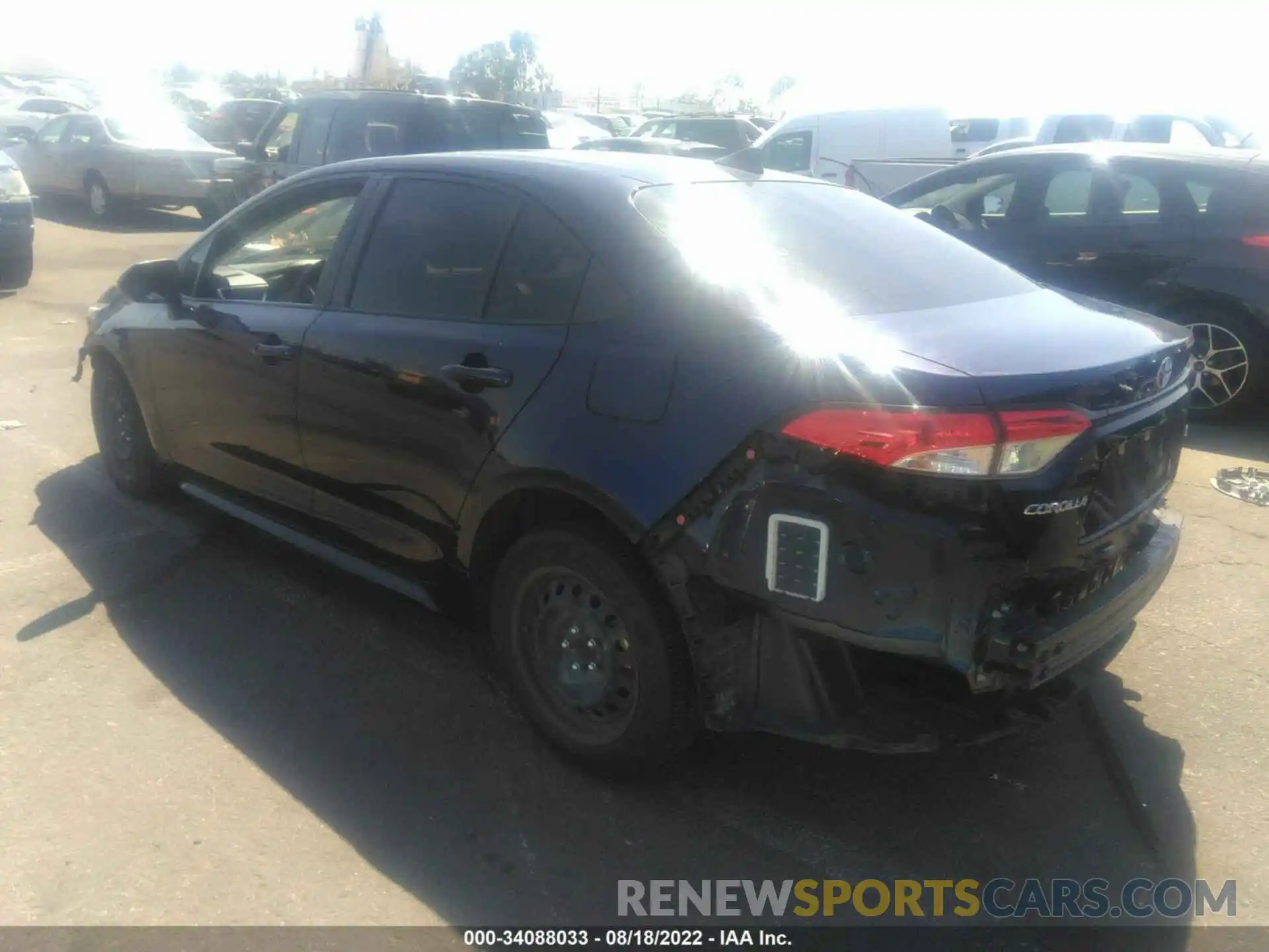 3 Photograph of a damaged car JTDEPRAE6LJ045054 TOYOTA COROLLA 2020