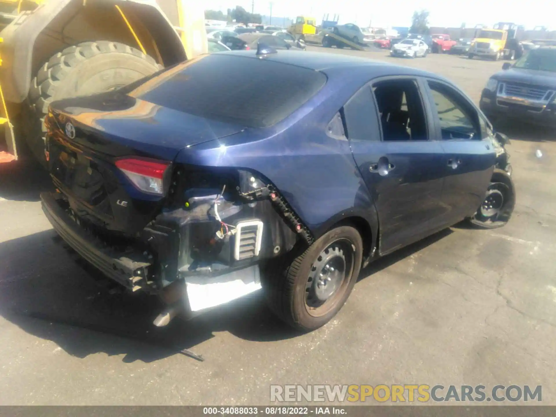 4 Photograph of a damaged car JTDEPRAE6LJ045054 TOYOTA COROLLA 2020