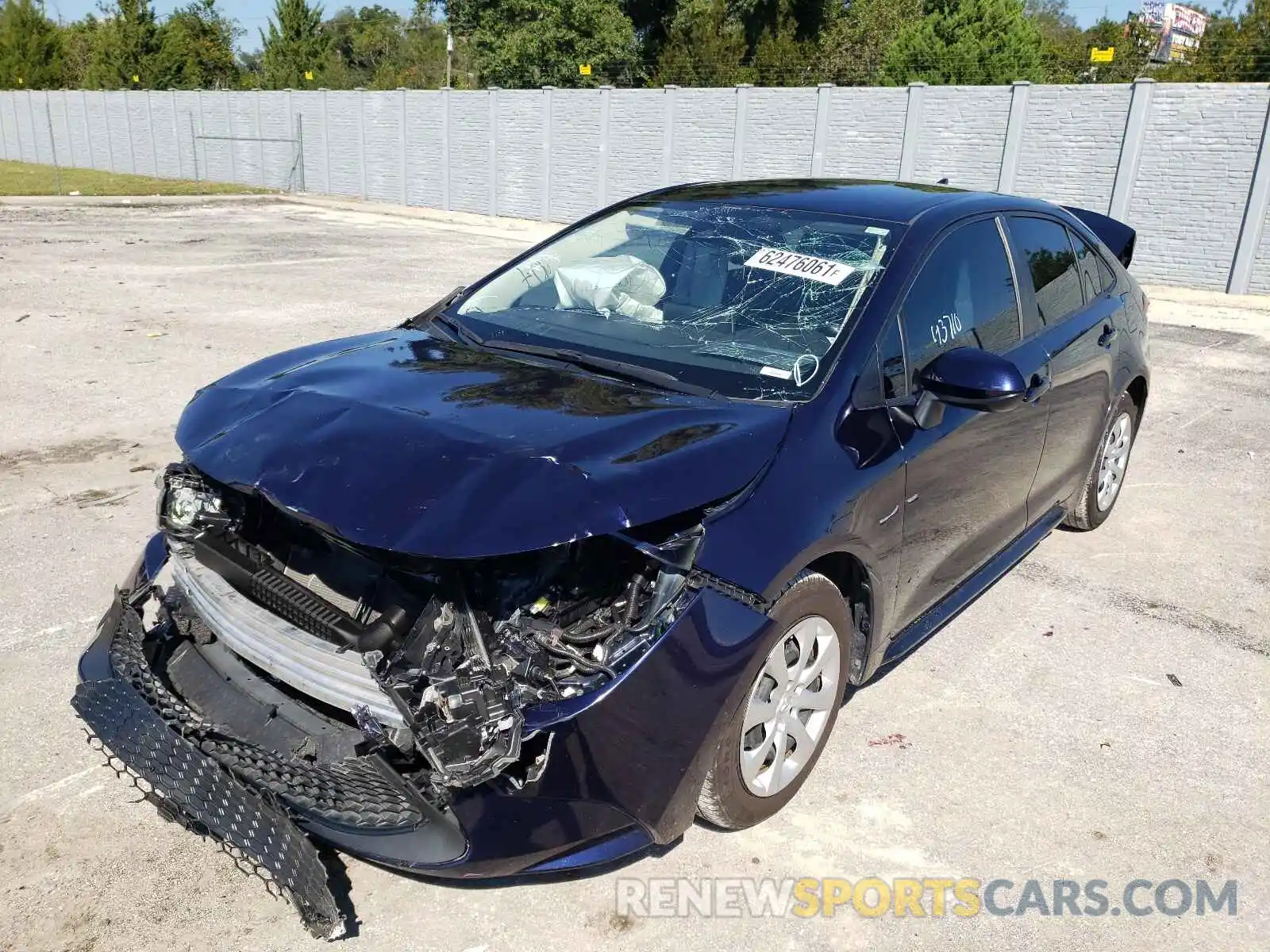 2 Photograph of a damaged car JTDEPRAE6LJ045152 TOYOTA COROLLA 2020