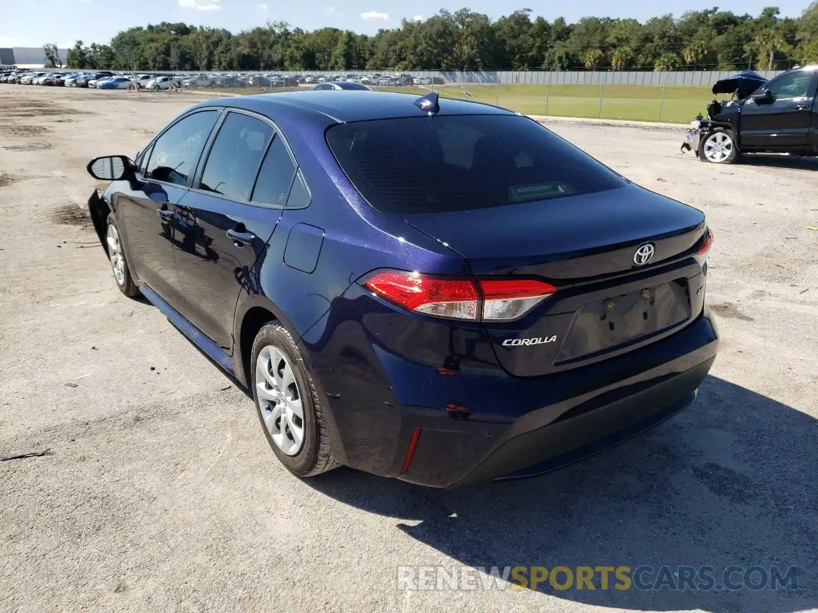 3 Photograph of a damaged car JTDEPRAE6LJ045152 TOYOTA COROLLA 2020