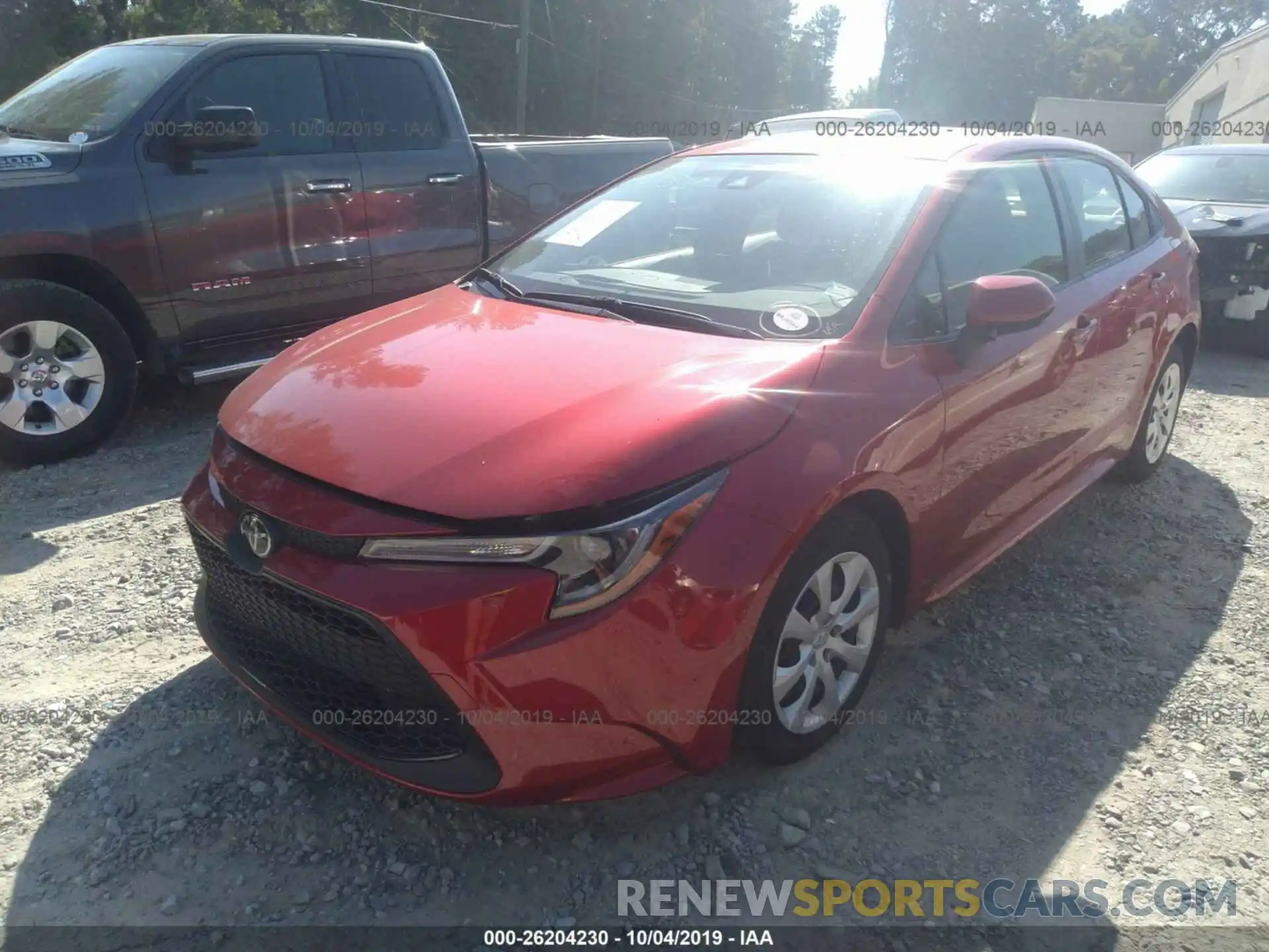 2 Photograph of a damaged car JTDEPRAE6LJ045345 TOYOTA COROLLA 2020