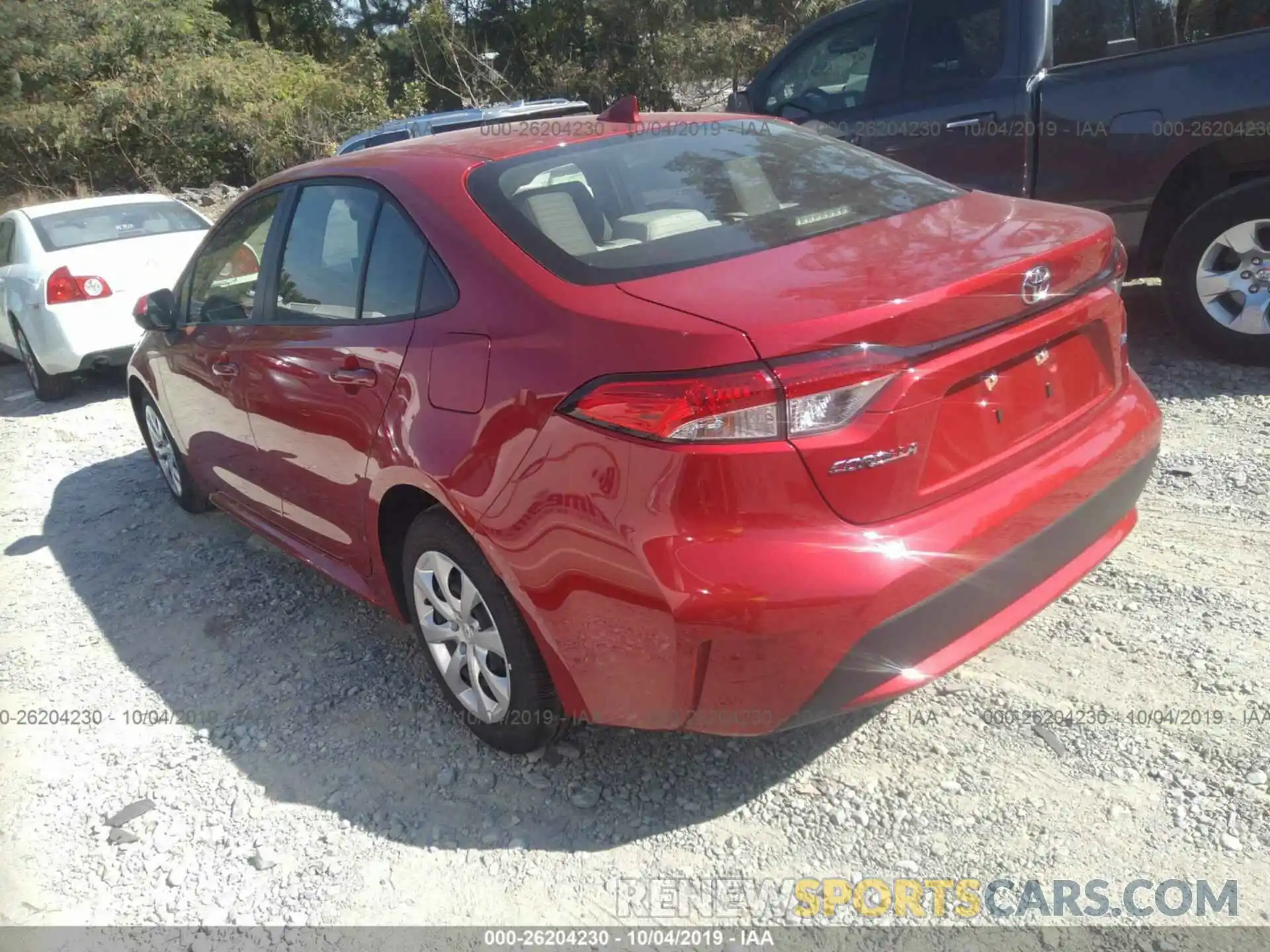 3 Photograph of a damaged car JTDEPRAE6LJ045345 TOYOTA COROLLA 2020