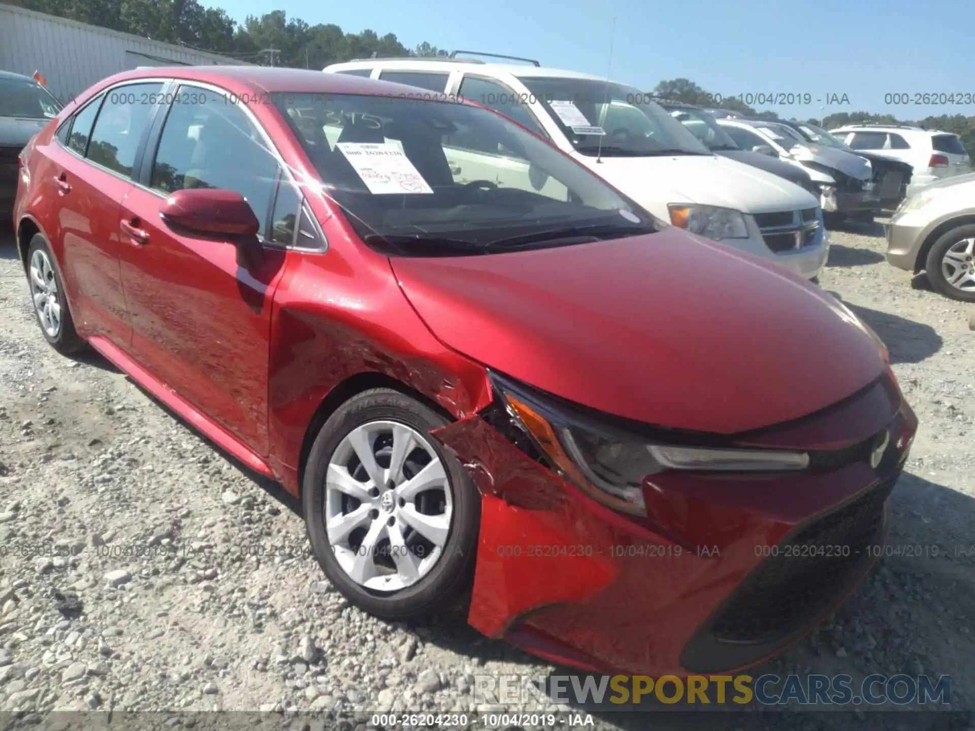 6 Photograph of a damaged car JTDEPRAE6LJ045345 TOYOTA COROLLA 2020