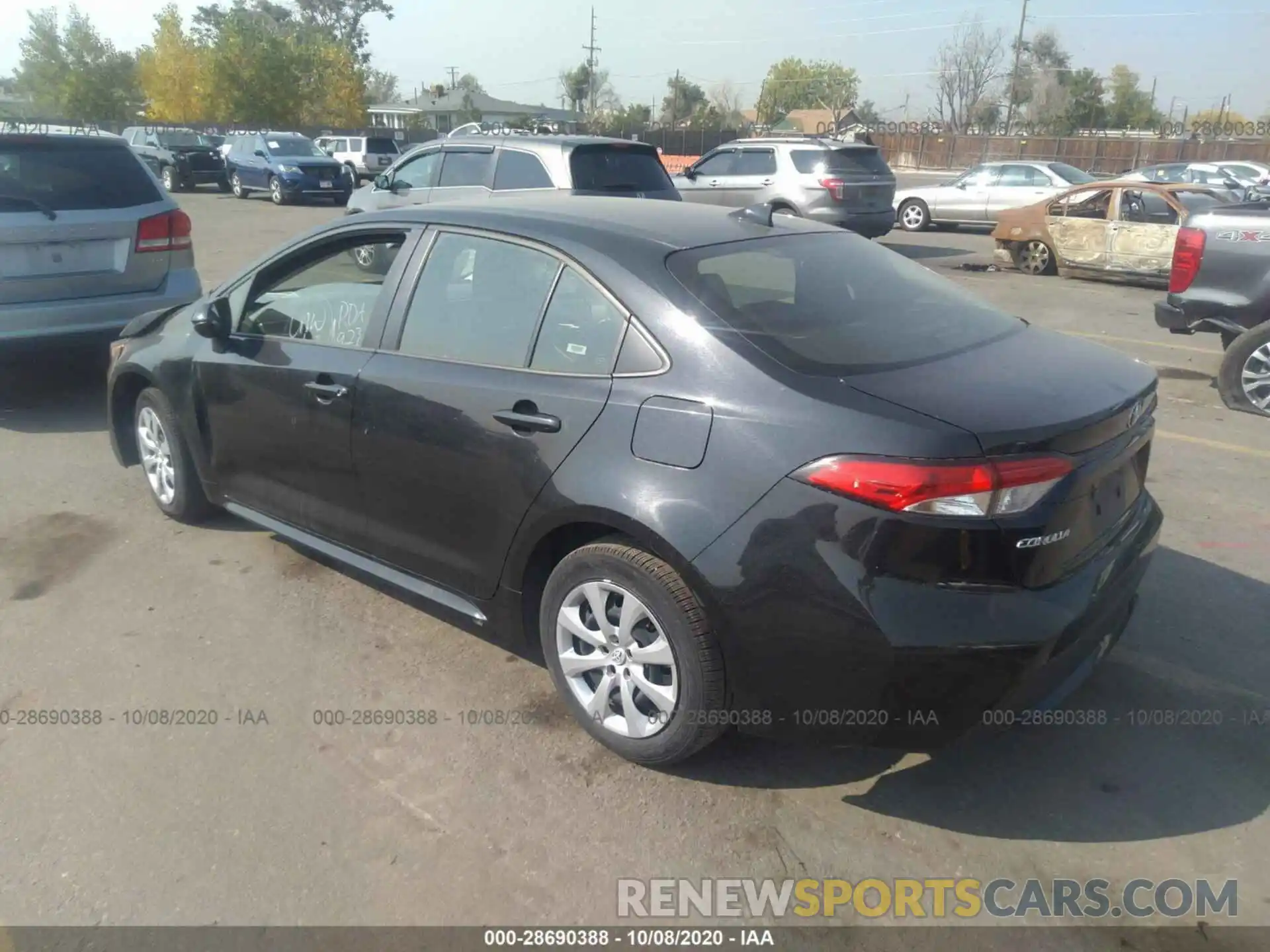 3 Photograph of a damaged car JTDEPRAE6LJ045460 TOYOTA COROLLA 2020