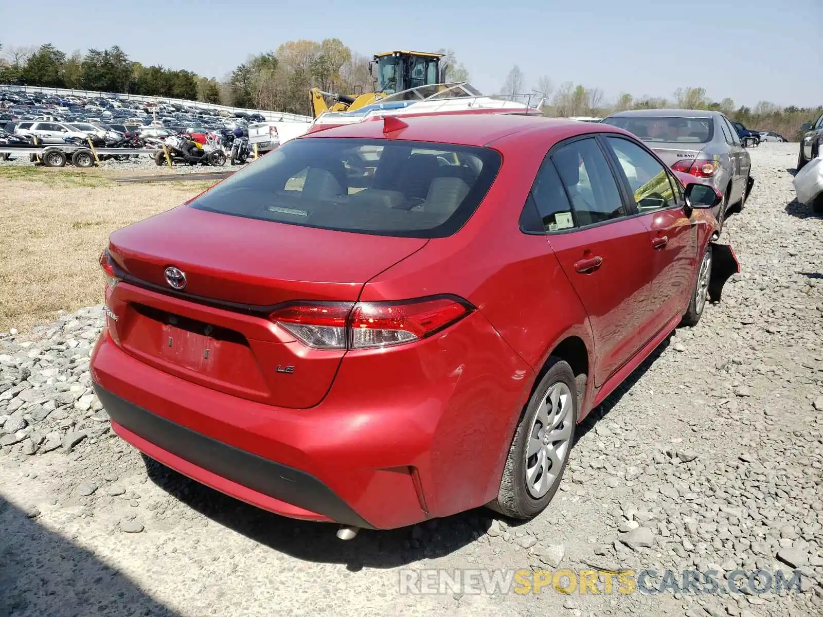 4 Photograph of a damaged car JTDEPRAE6LJ045555 TOYOTA COROLLA 2020