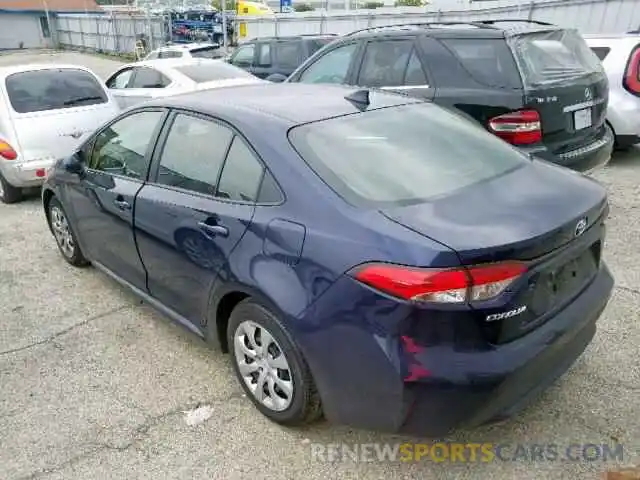 3 Photograph of a damaged car JTDEPRAE6LJ045698 TOYOTA COROLLA 2020