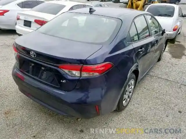 4 Photograph of a damaged car JTDEPRAE6LJ045698 TOYOTA COROLLA 2020