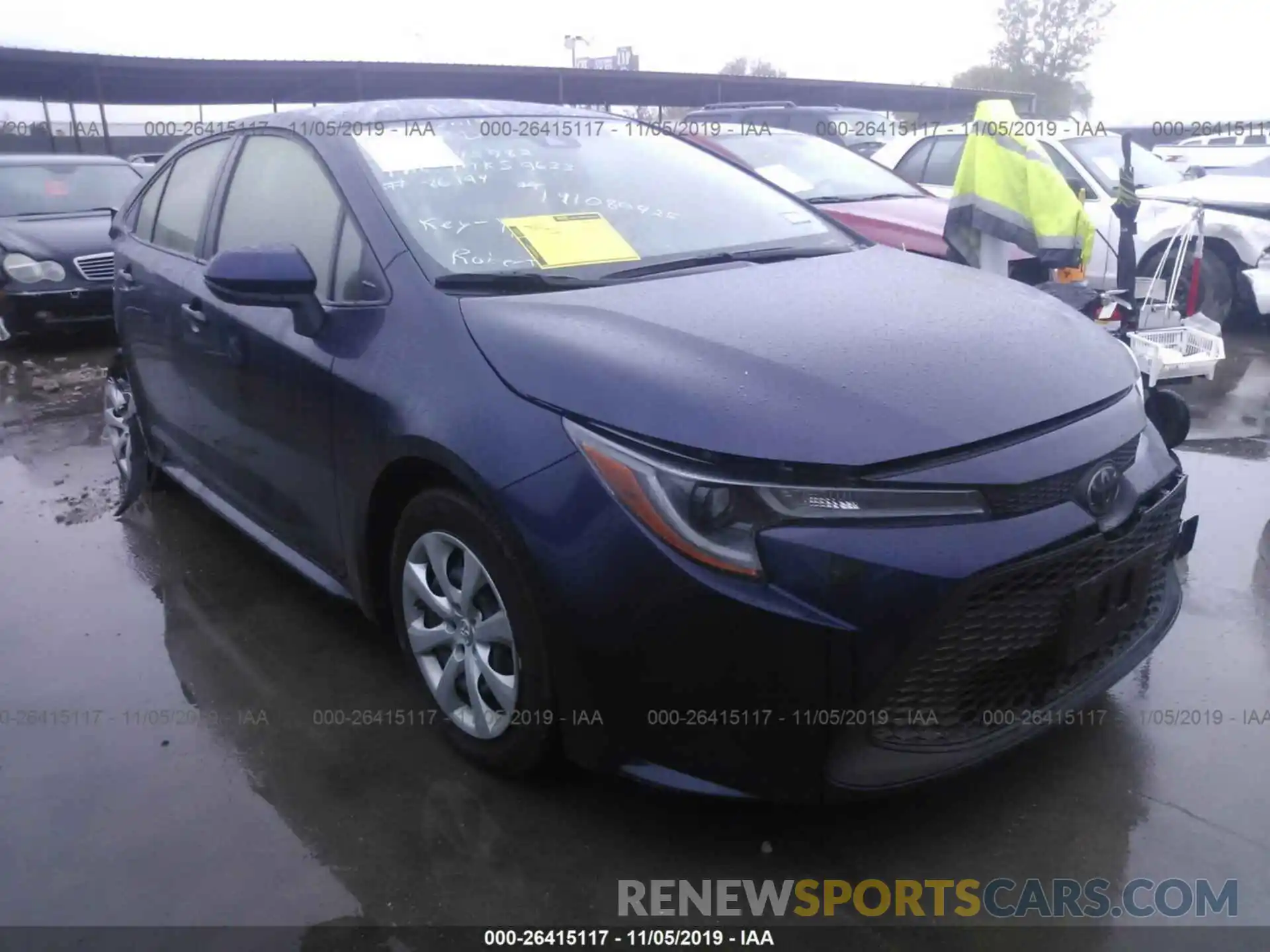 1 Photograph of a damaged car JTDEPRAE6LJ045782 TOYOTA COROLLA 2020