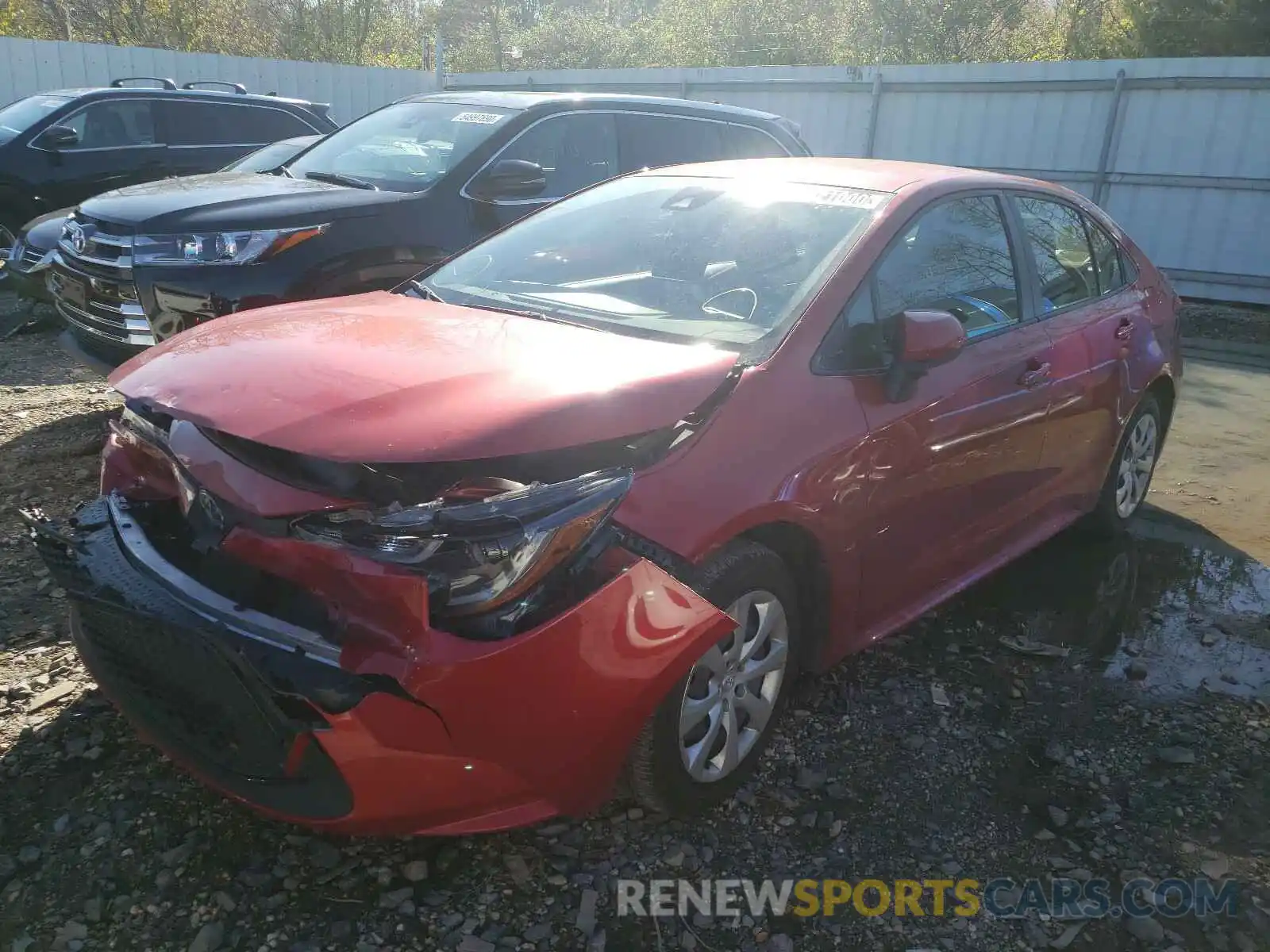 2 Photograph of a damaged car JTDEPRAE6LJ046334 TOYOTA COROLLA 2020