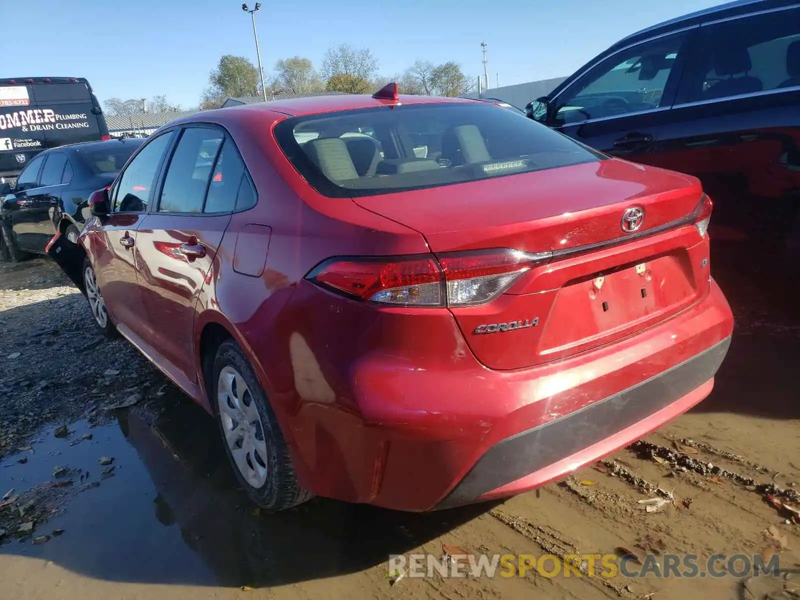 3 Photograph of a damaged car JTDEPRAE6LJ046334 TOYOTA COROLLA 2020