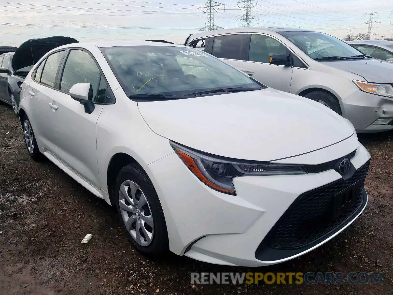 1 Photograph of a damaged car JTDEPRAE6LJ046477 TOYOTA COROLLA 2020