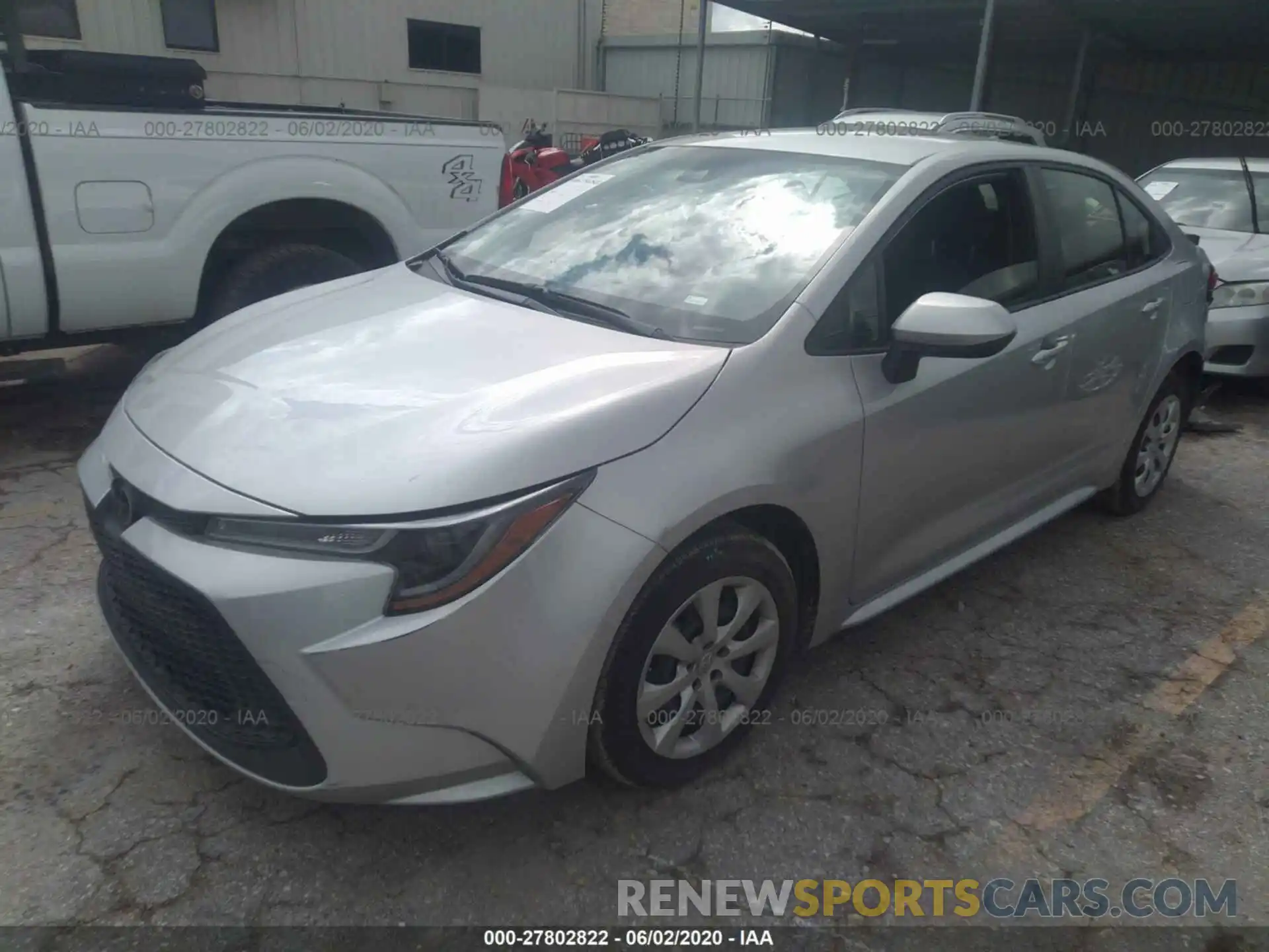 2 Photograph of a damaged car JTDEPRAE6LJ046768 TOYOTA COROLLA 2020