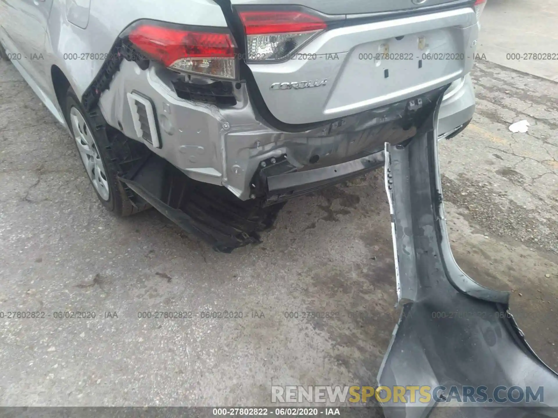 6 Photograph of a damaged car JTDEPRAE6LJ046768 TOYOTA COROLLA 2020