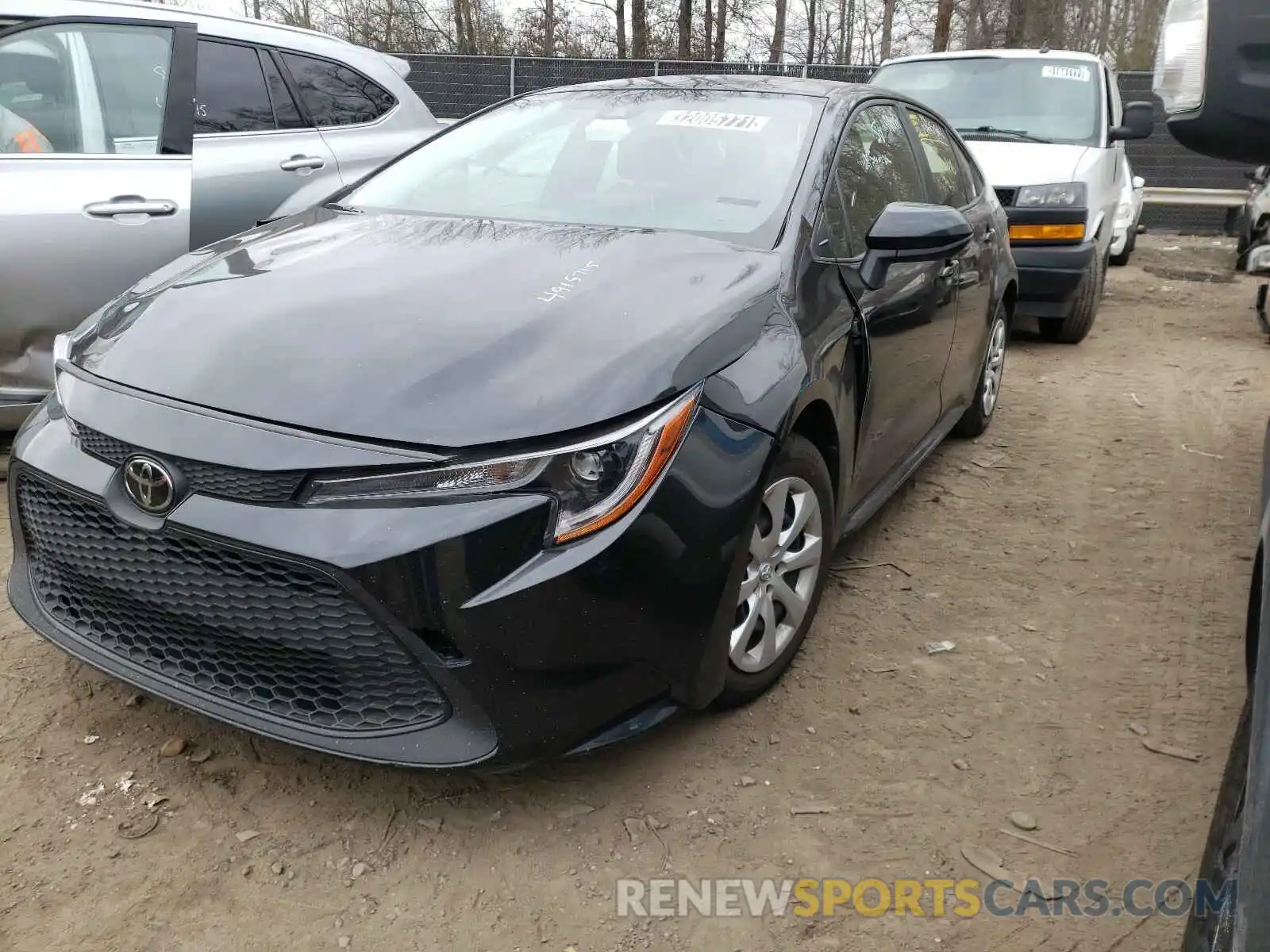 2 Photograph of a damaged car JTDEPRAE6LJ046821 TOYOTA COROLLA 2020