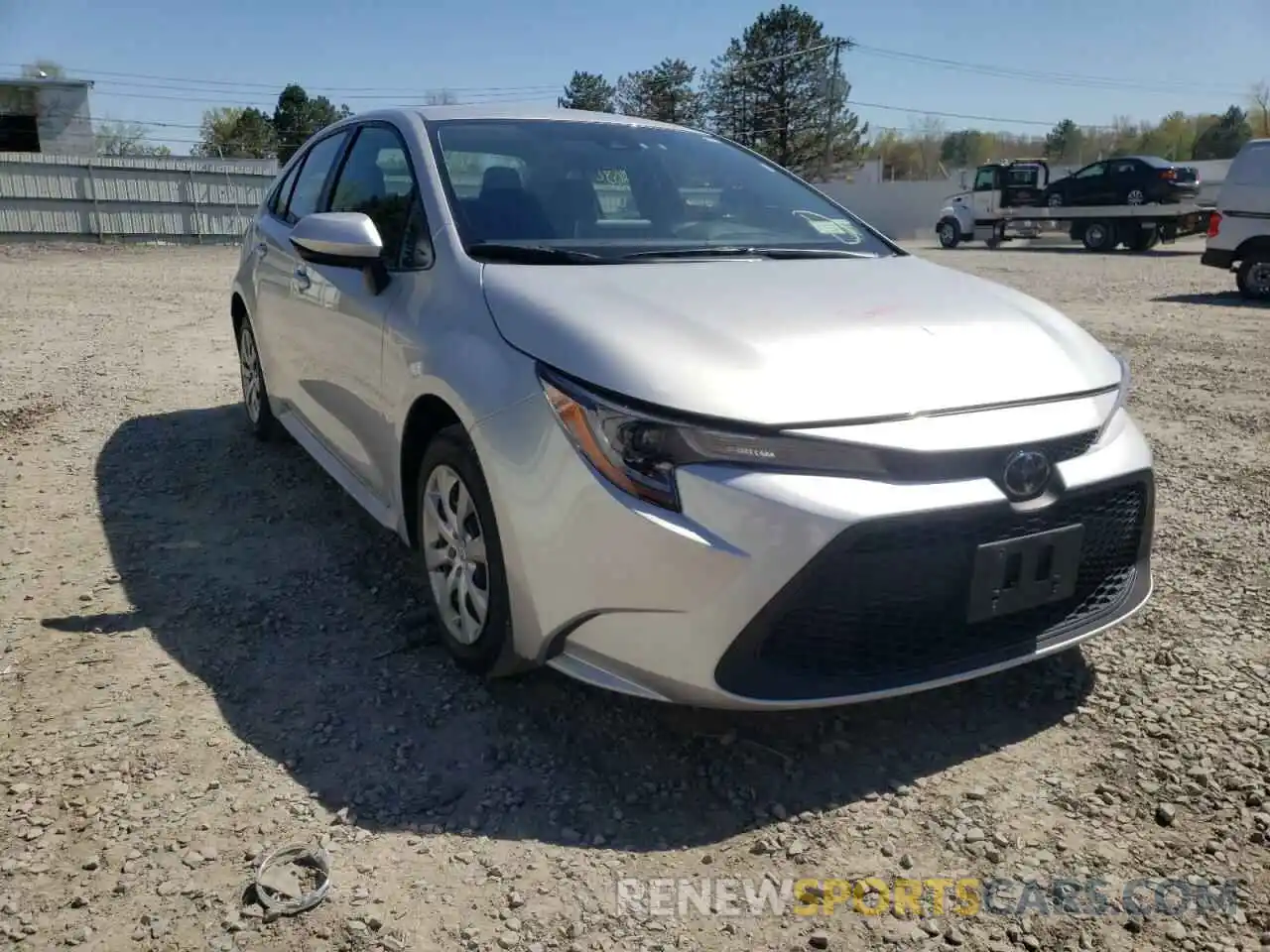 1 Photograph of a damaged car JTDEPRAE6LJ047144 TOYOTA COROLLA 2020