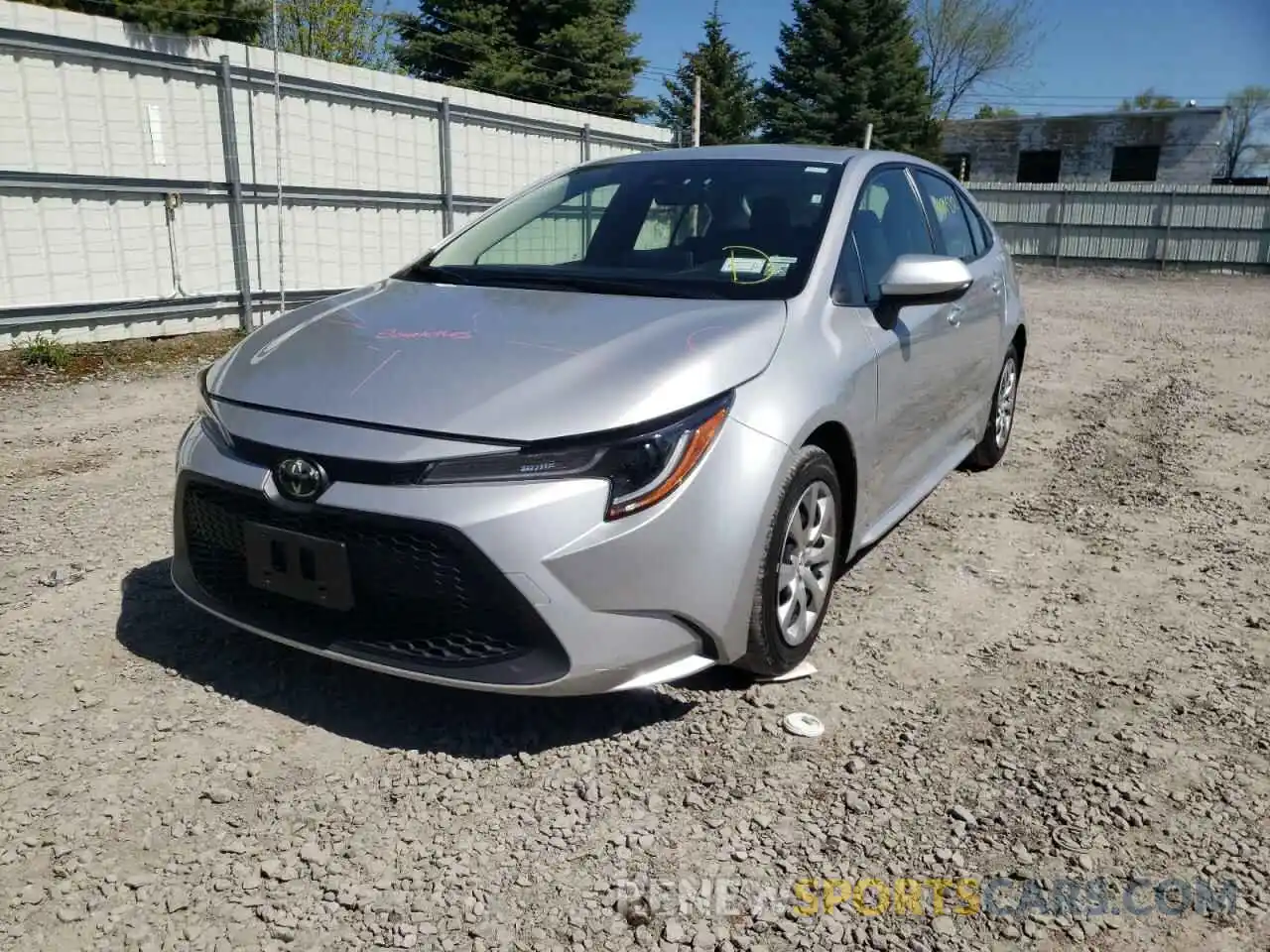 2 Photograph of a damaged car JTDEPRAE6LJ047144 TOYOTA COROLLA 2020