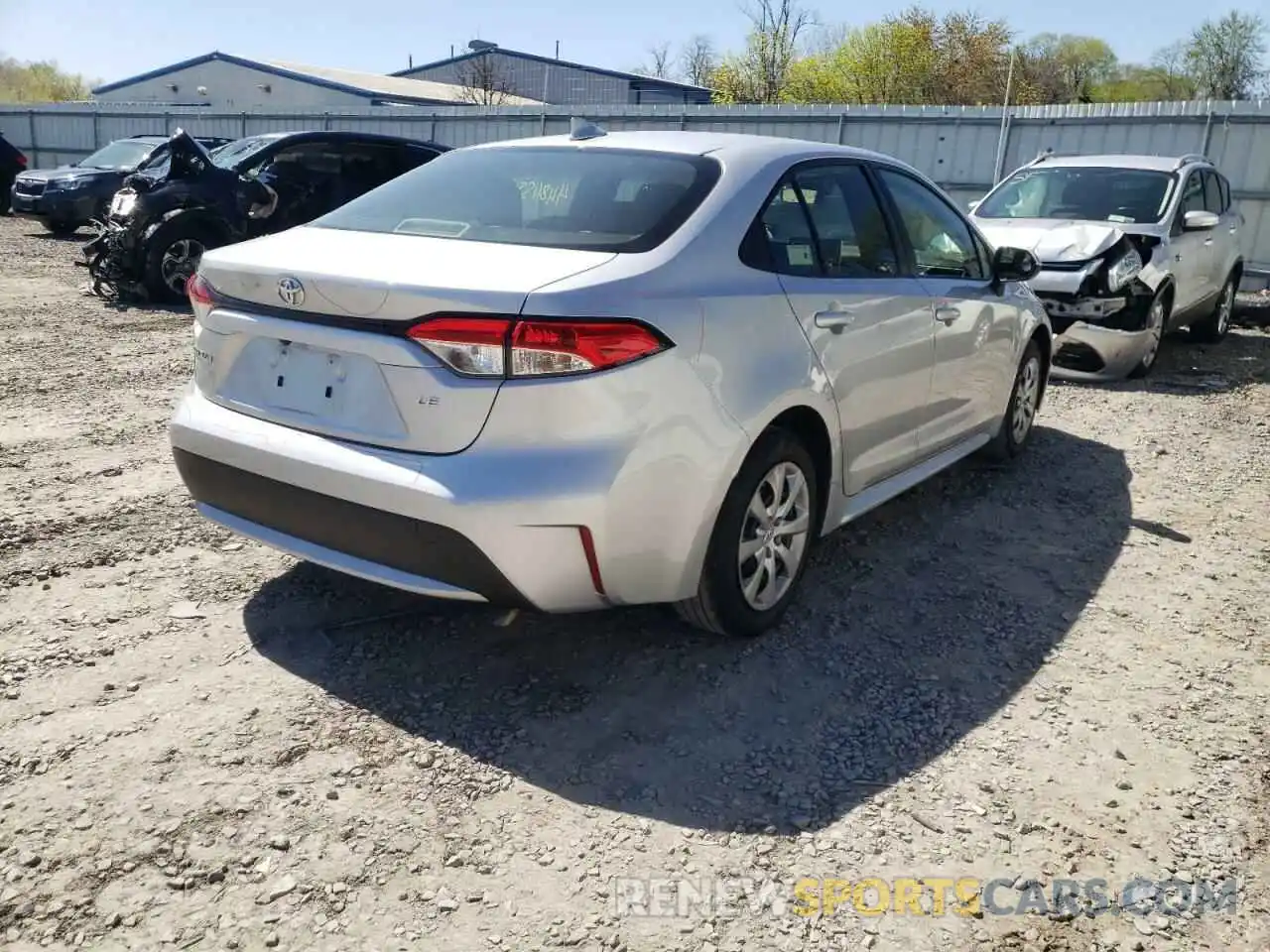 4 Photograph of a damaged car JTDEPRAE6LJ047144 TOYOTA COROLLA 2020