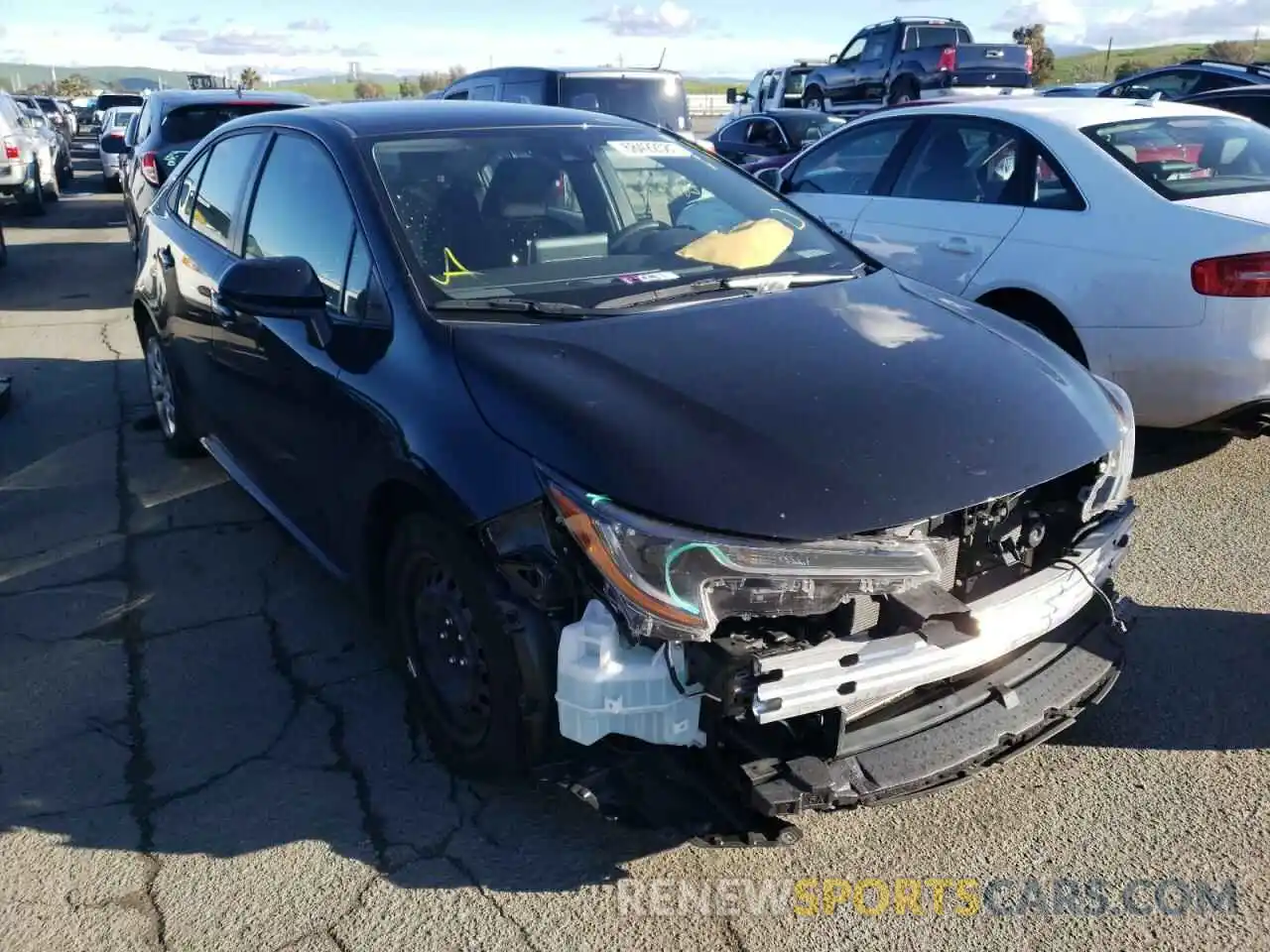 1 Photograph of a damaged car JTDEPRAE6LJ047287 TOYOTA COROLLA 2020