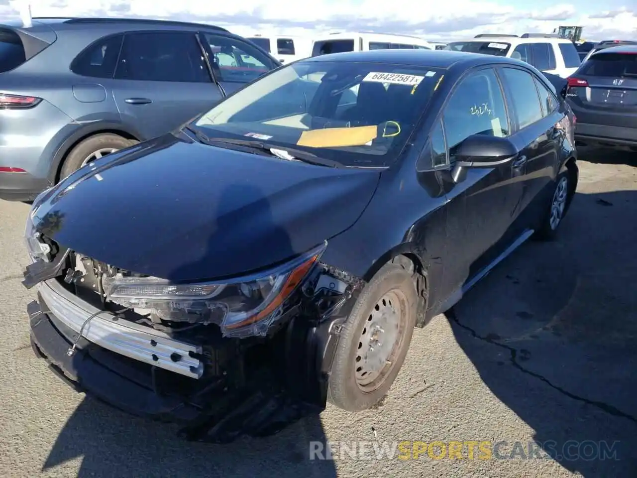 2 Photograph of a damaged car JTDEPRAE6LJ047287 TOYOTA COROLLA 2020