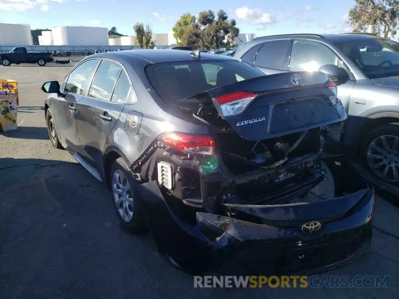 3 Photograph of a damaged car JTDEPRAE6LJ047287 TOYOTA COROLLA 2020