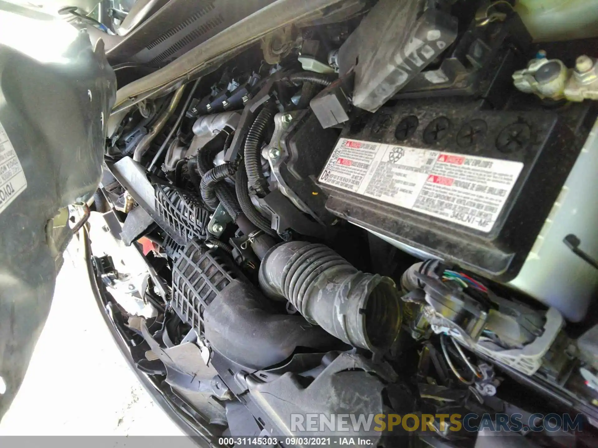 10 Photograph of a damaged car JTDEPRAE6LJ047368 TOYOTA COROLLA 2020