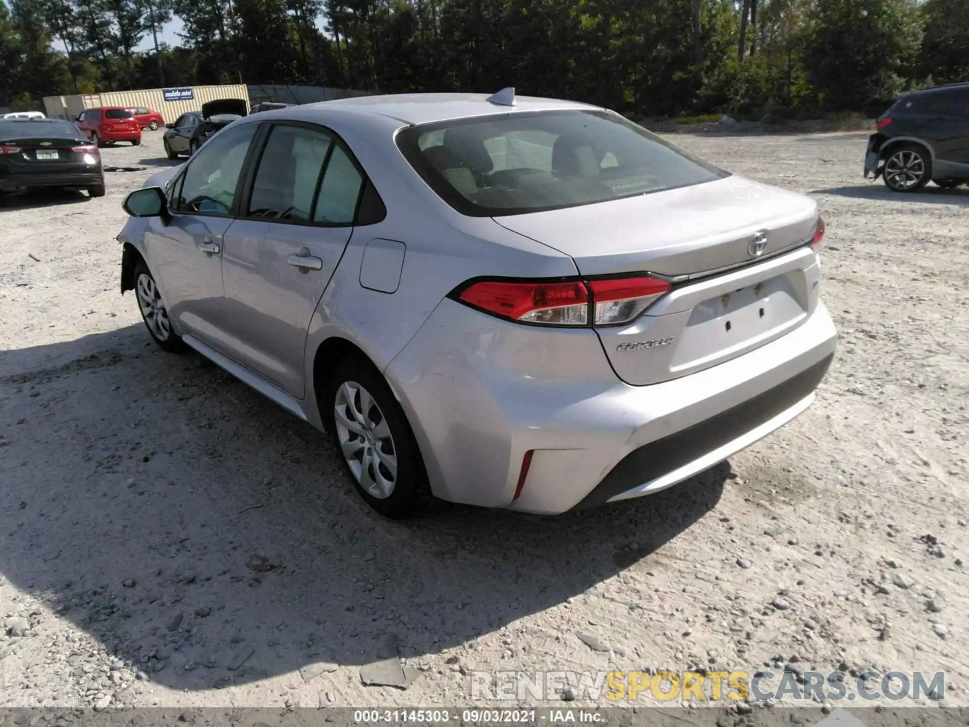 3 Photograph of a damaged car JTDEPRAE6LJ047368 TOYOTA COROLLA 2020