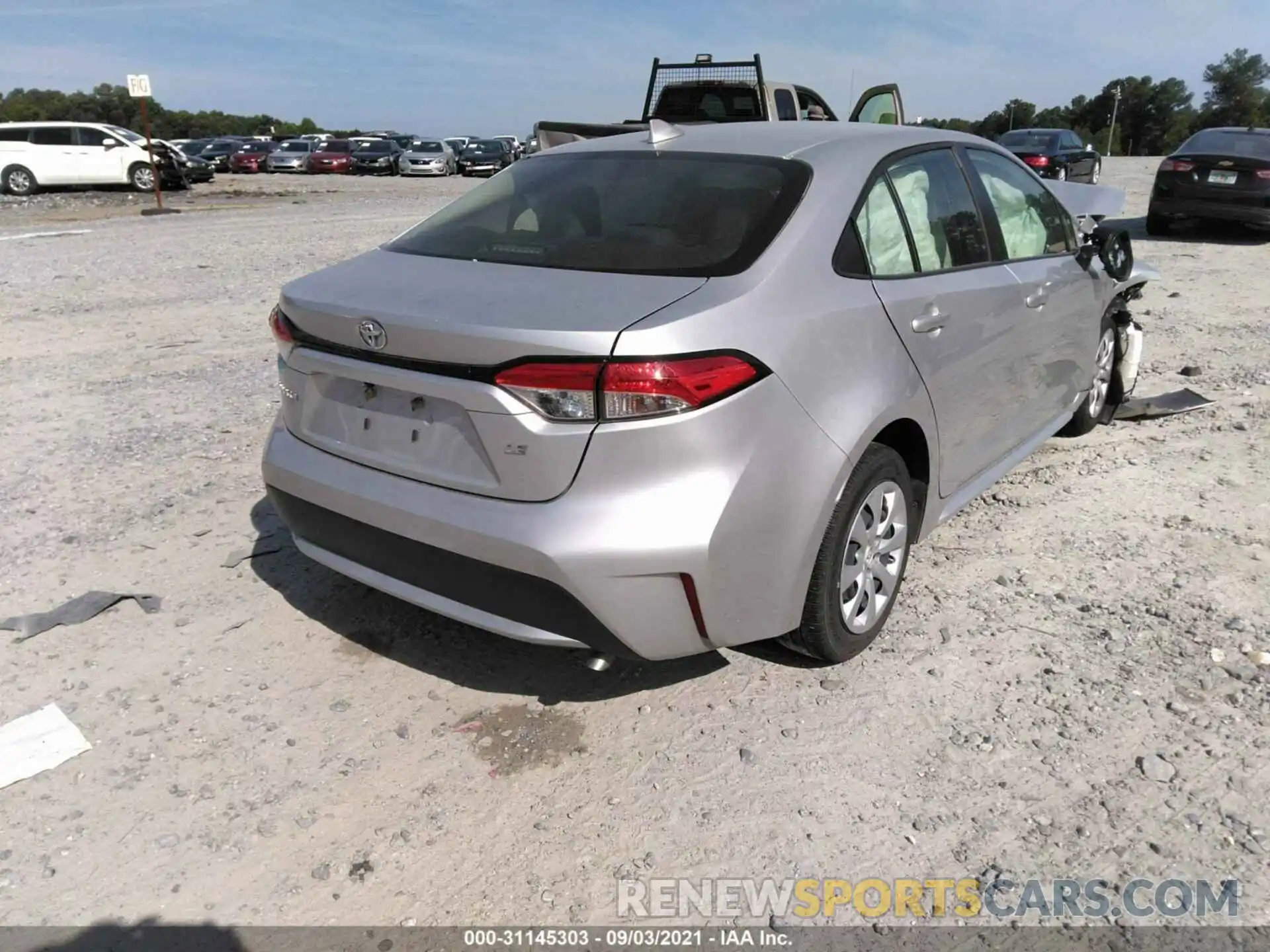 4 Photograph of a damaged car JTDEPRAE6LJ047368 TOYOTA COROLLA 2020