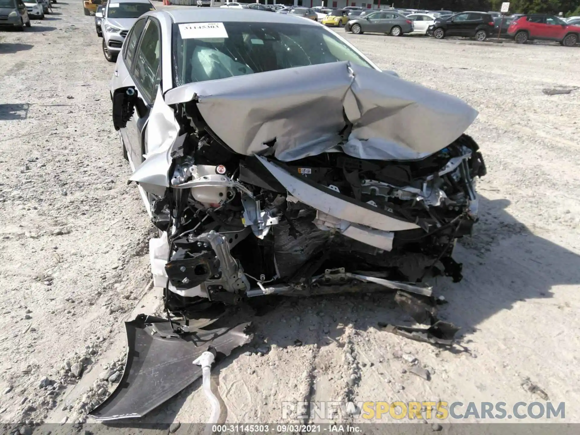 6 Photograph of a damaged car JTDEPRAE6LJ047368 TOYOTA COROLLA 2020