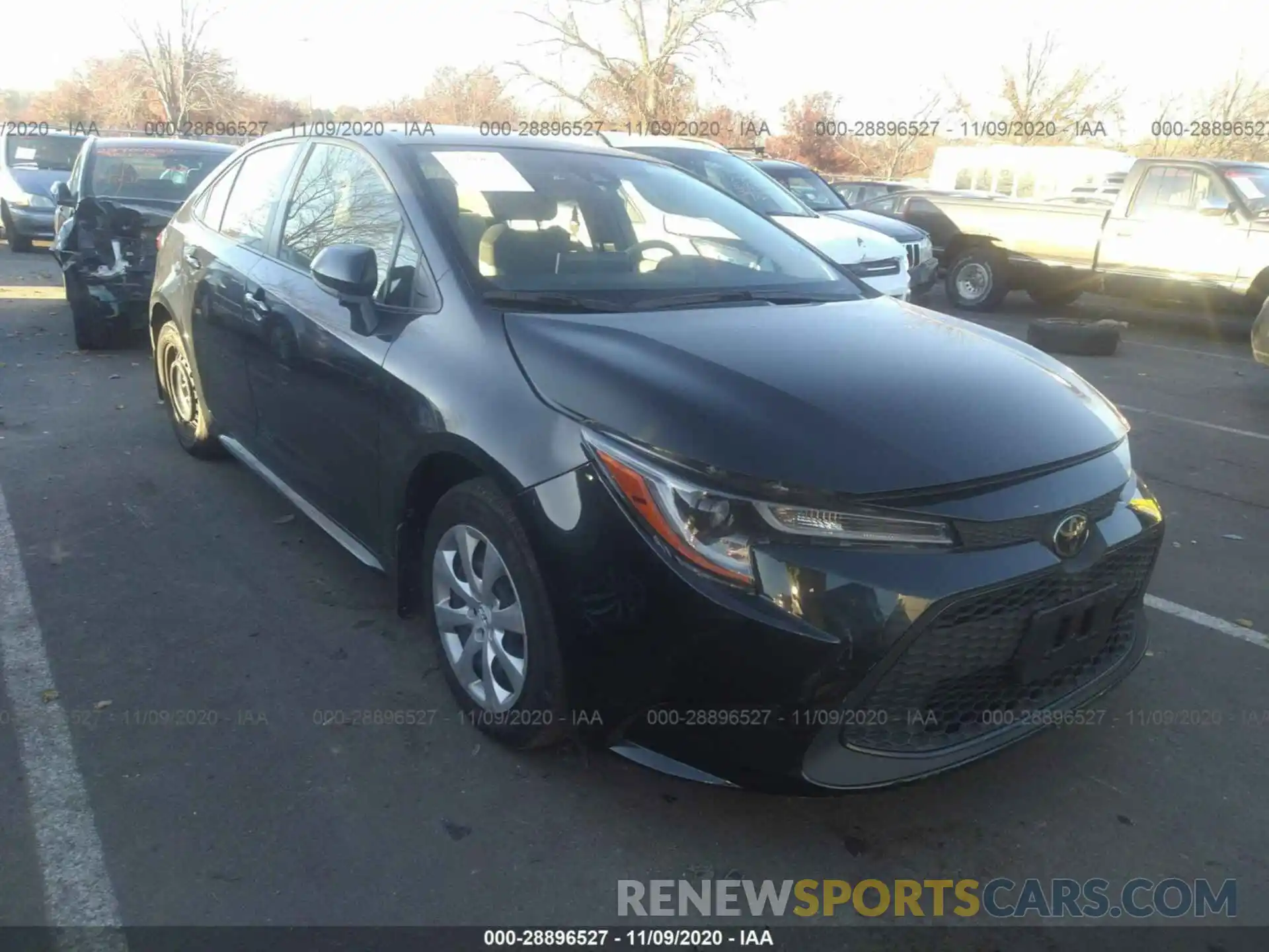 1 Photograph of a damaged car JTDEPRAE6LJ047578 TOYOTA COROLLA 2020